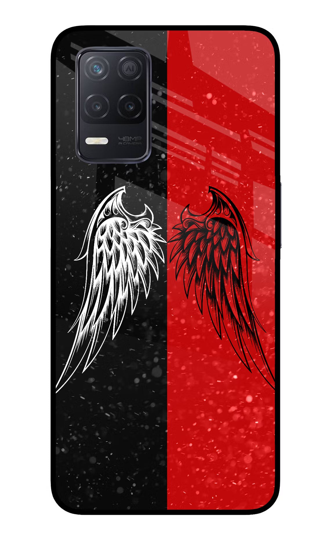 Wings Realme 8 5G/8s 5G Glass Case - Wings Realme 8 5G/8s 5G Glass Case Wings Realme 8 5G/8s 5G Glass Case