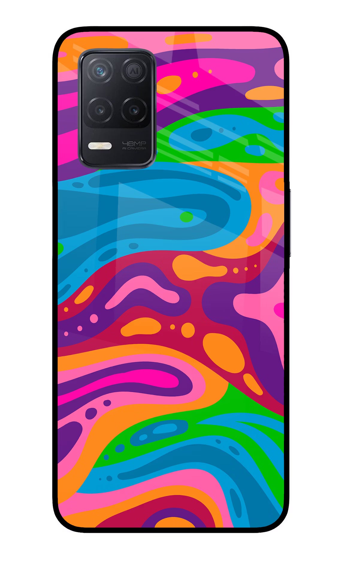 Trippy Pattern Realme 8 5G/8s 5G Glass Case - Trippy Pattern Realme 8 5G/8s 5G Glass Case Trippy Pattern Realme 8 5G/8s 5G Glass Case