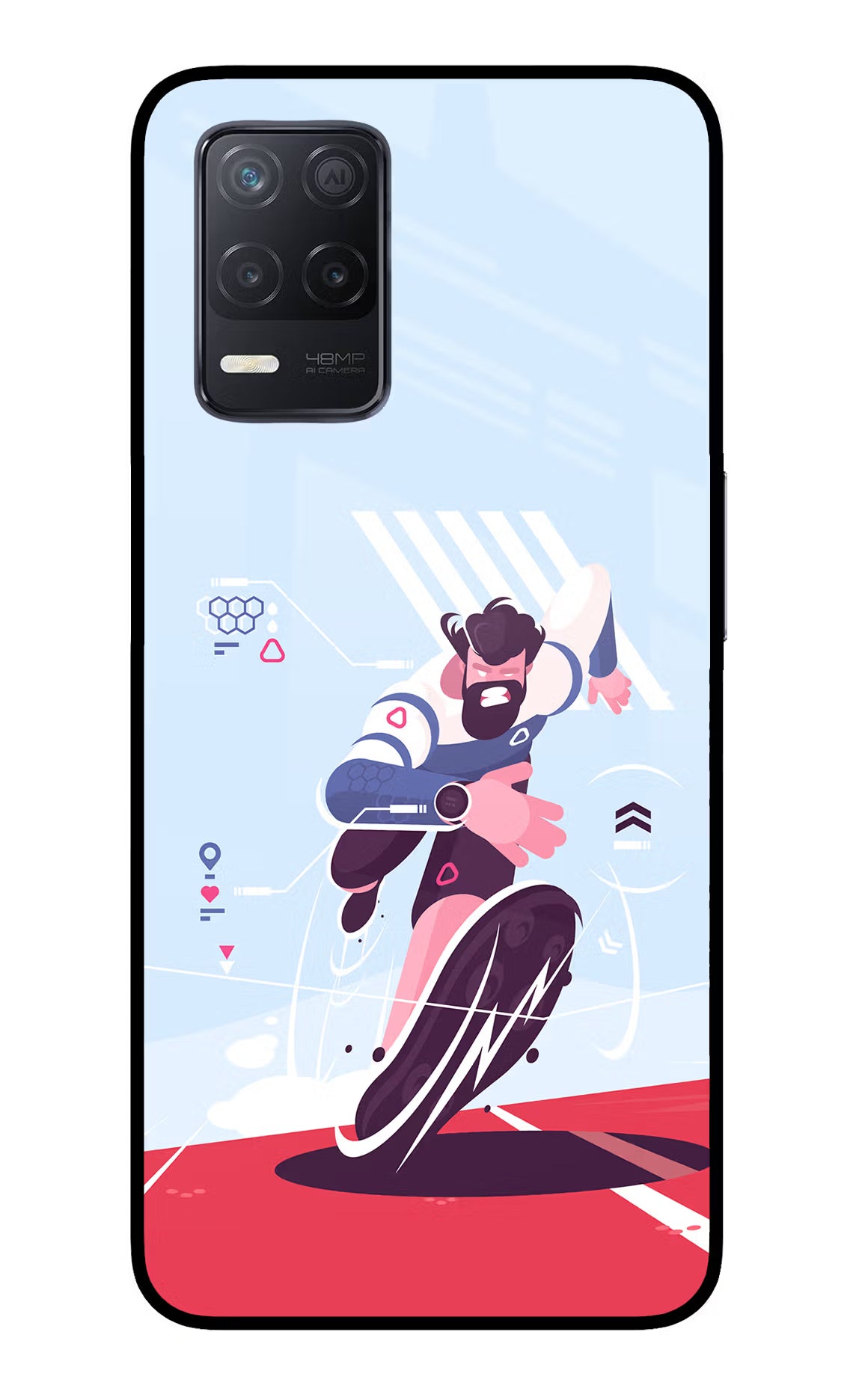 Run Pro Realme 8 5G/8s 5G Glass Case - Run Pro Realme 8 5G/8s 5G Glass Case Run Pro Realme 8 5G/8s 5G Glass Case
