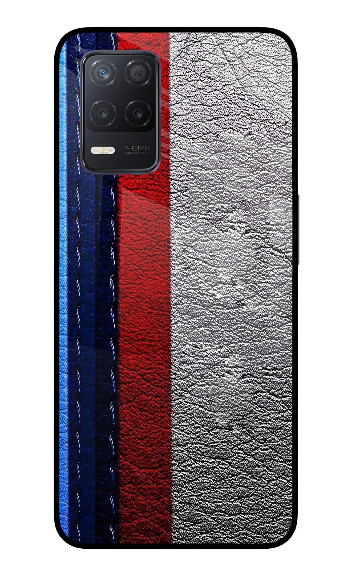 BMW Stripes Realme 8 5G/8s 5G Glass Case - BMW Stripes Realme 8 5G/8s 5G Glass Case BMW Stripes Realme 8 5G/8s 5G Glass Case