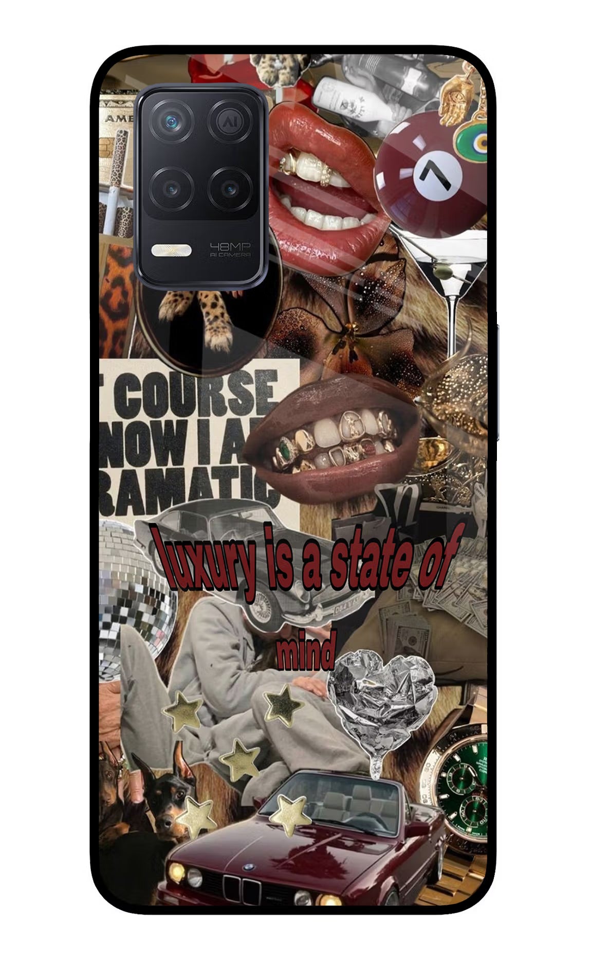 Luxury Realme 8 5G/8s 5G Glass Case - Luxury Realme 8 5G/8s 5G Glass Case Luxury Realme 8 5G/8s 5G Glass Case