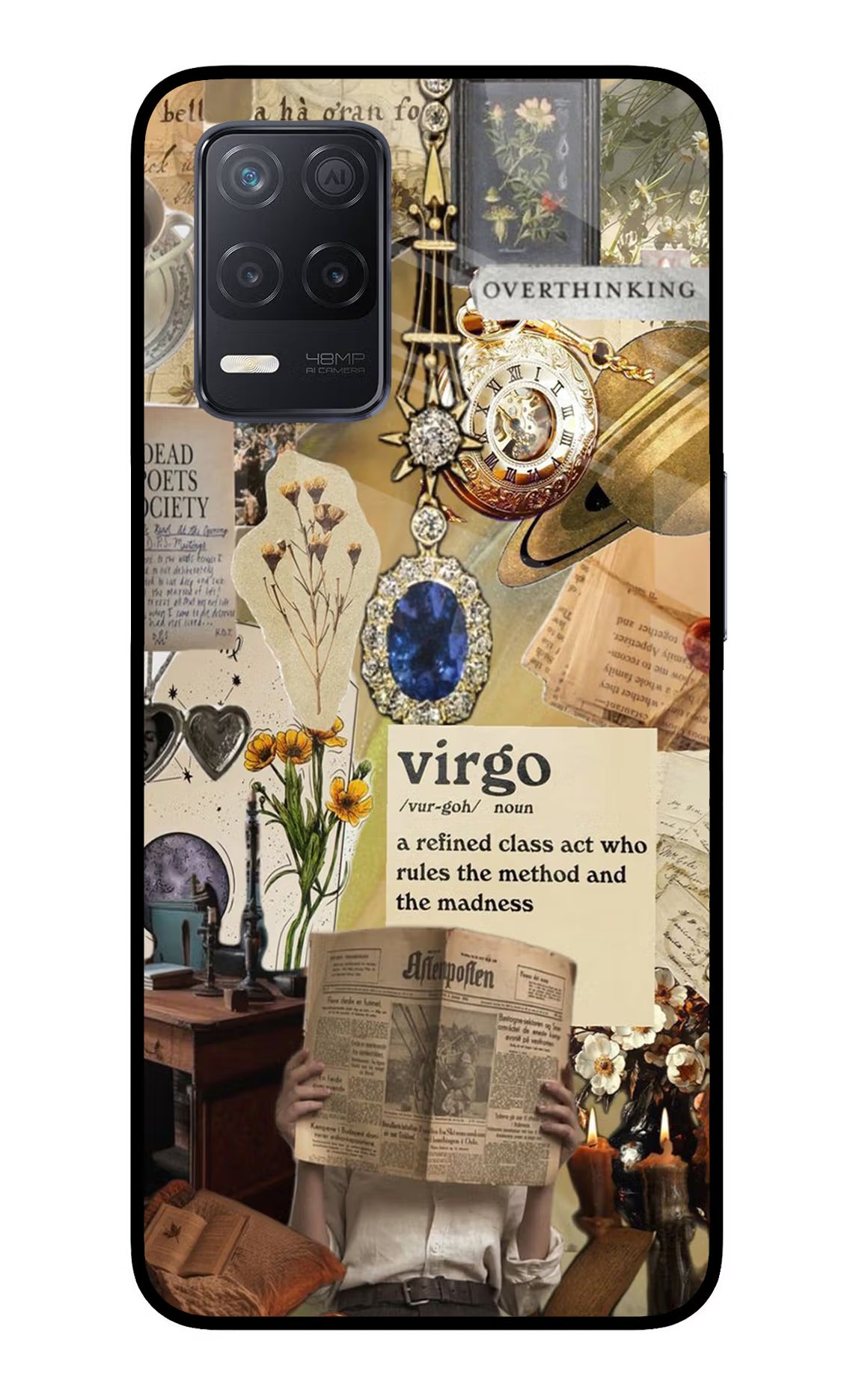 Virgo Zodiac Realme 8 5G/8s 5G Glass Case - Virgo Zodiac Realme 8 5G/8s 5G Glass Case Virgo Zodiac Realme 8 5G/8s 5G Glass Case