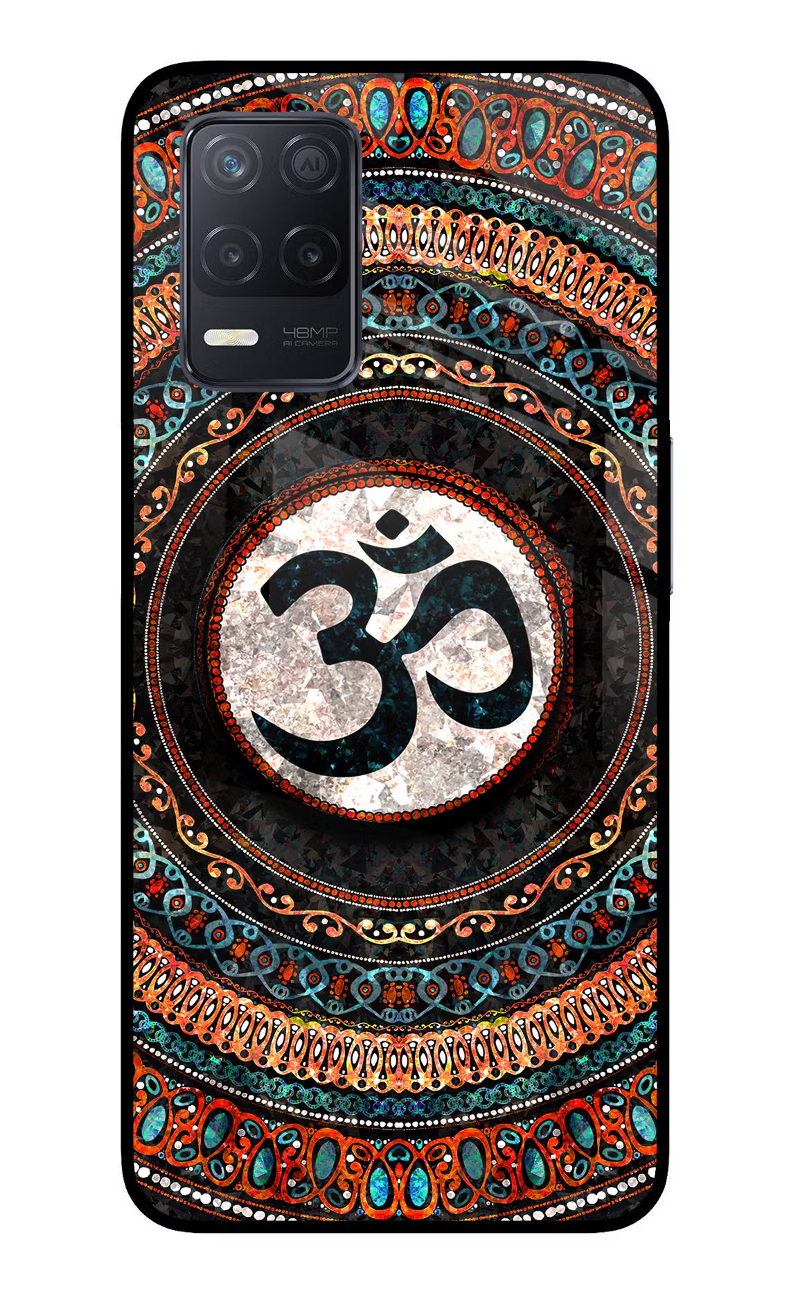 Om Culture Realme 8 5G/8s 5G Glass Case - Om Culture Realme 8 5G/8s 5G Glass Case Om Culture Realme 8 5G/8s 5G Glass Case