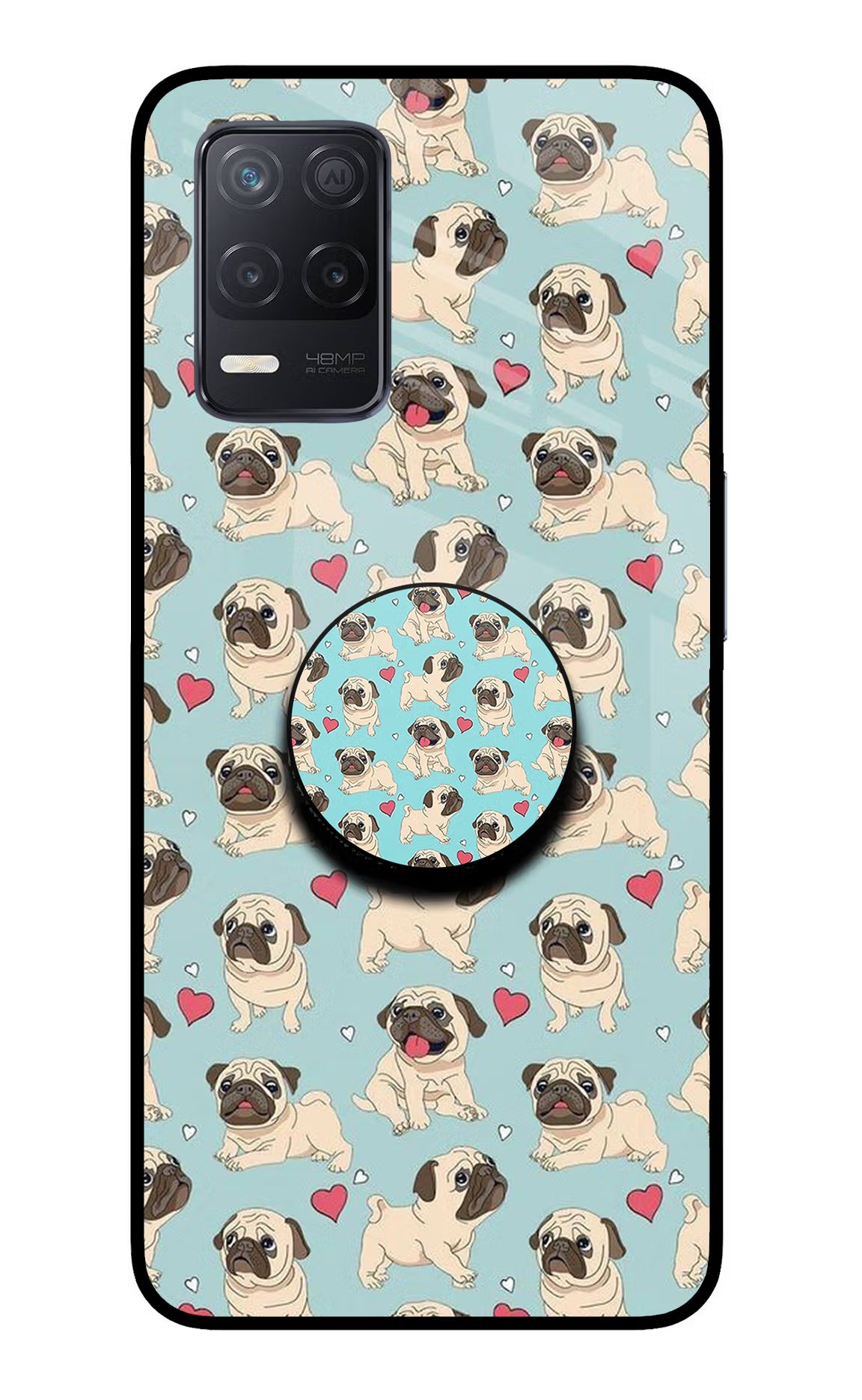 Pug Dog Realme 8 5G/8s 5G Pop Case - Pug Dog Realme 8 5G/8s 5G Pop Case by Casekaro Pug Dog Realme 8 5G/8s 5G Pop Case by Casekaro