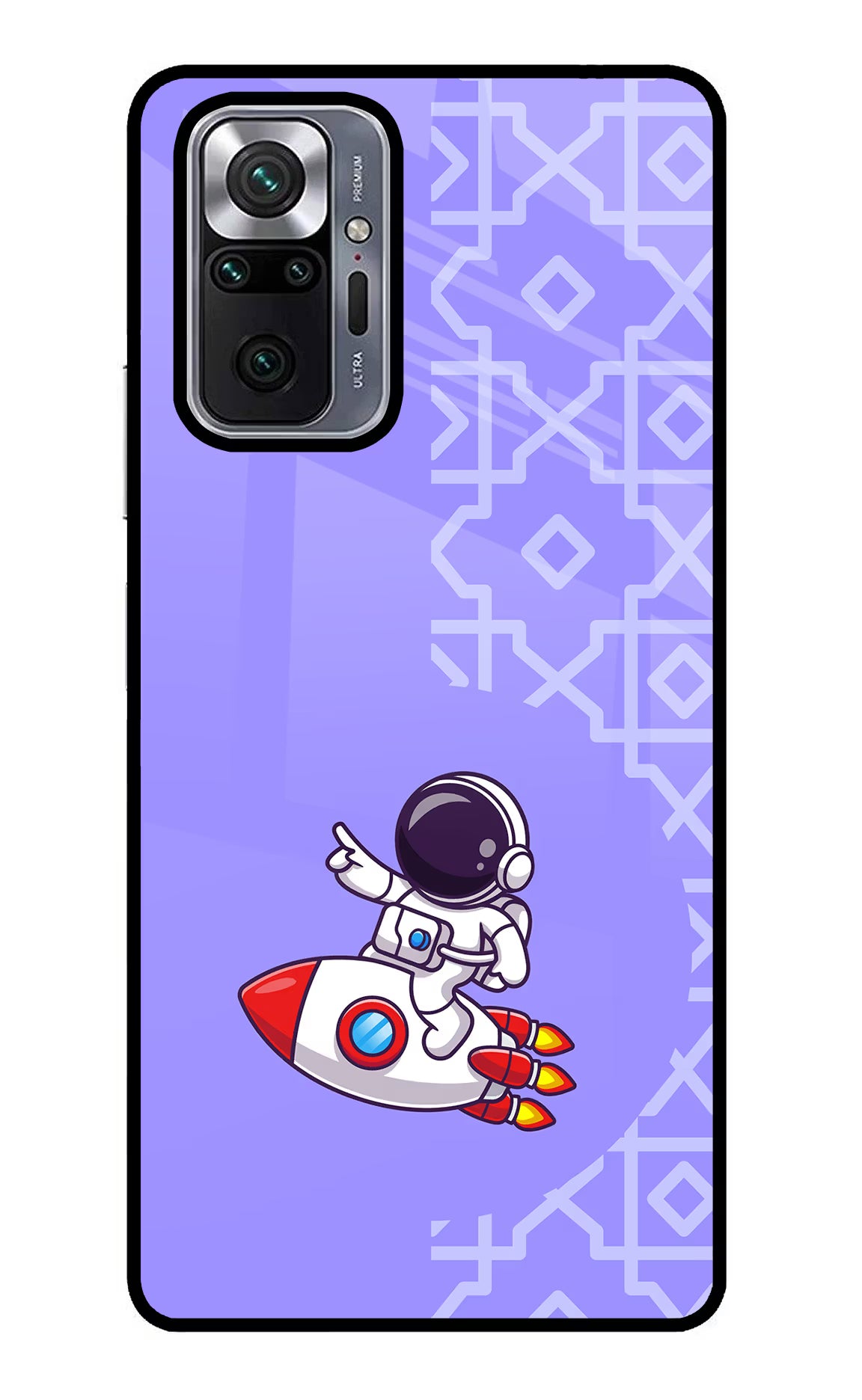 Cute Astronaut Redmi Note 10 Pro Max Back Cover - Cute Astronaut Redmi Note 10 Pro Max Glass Case Back Cover by Casekaro Cute Astronaut Redmi Note 10 Pro Max Glass Case Back Cover by Casekaro