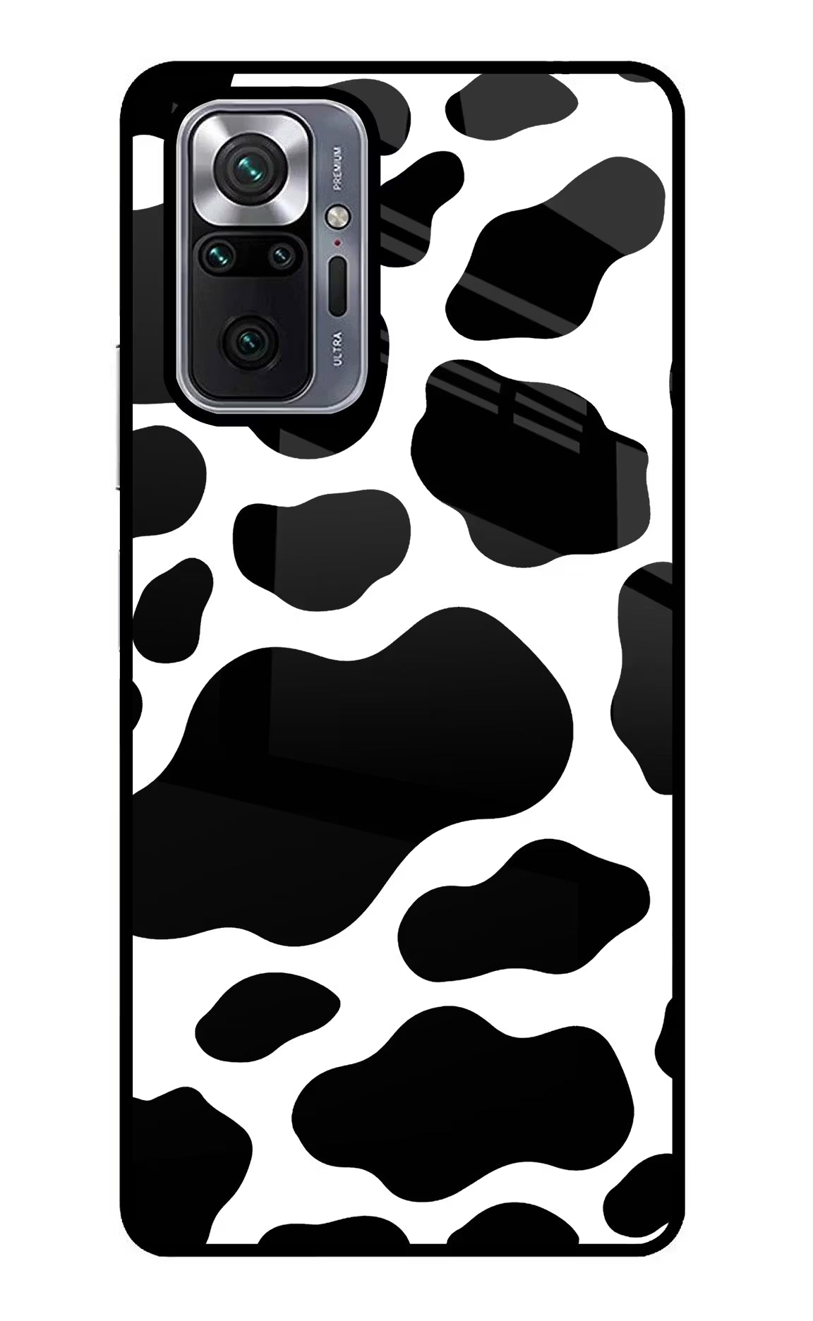 Cow Spots Redmi Note 10 Pro Max Back Cover - Cow Spots Redmi Note 10 Pro Max Glass Case Back Cover by Casekaro Cow Spots Redmi Note 10 Pro Max Glass Case Back Cover by Casekaro