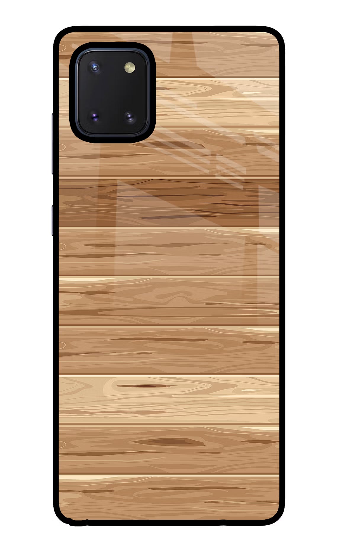 Wooden Vector Samsung Note 10 Lite Back Cover - Wooden Vector Samsung Note 10 Lite Glass Case Back Cover by Casekaro Wooden Vector Samsung Note 10 Lite Glass Case Back Cover by Casekaro