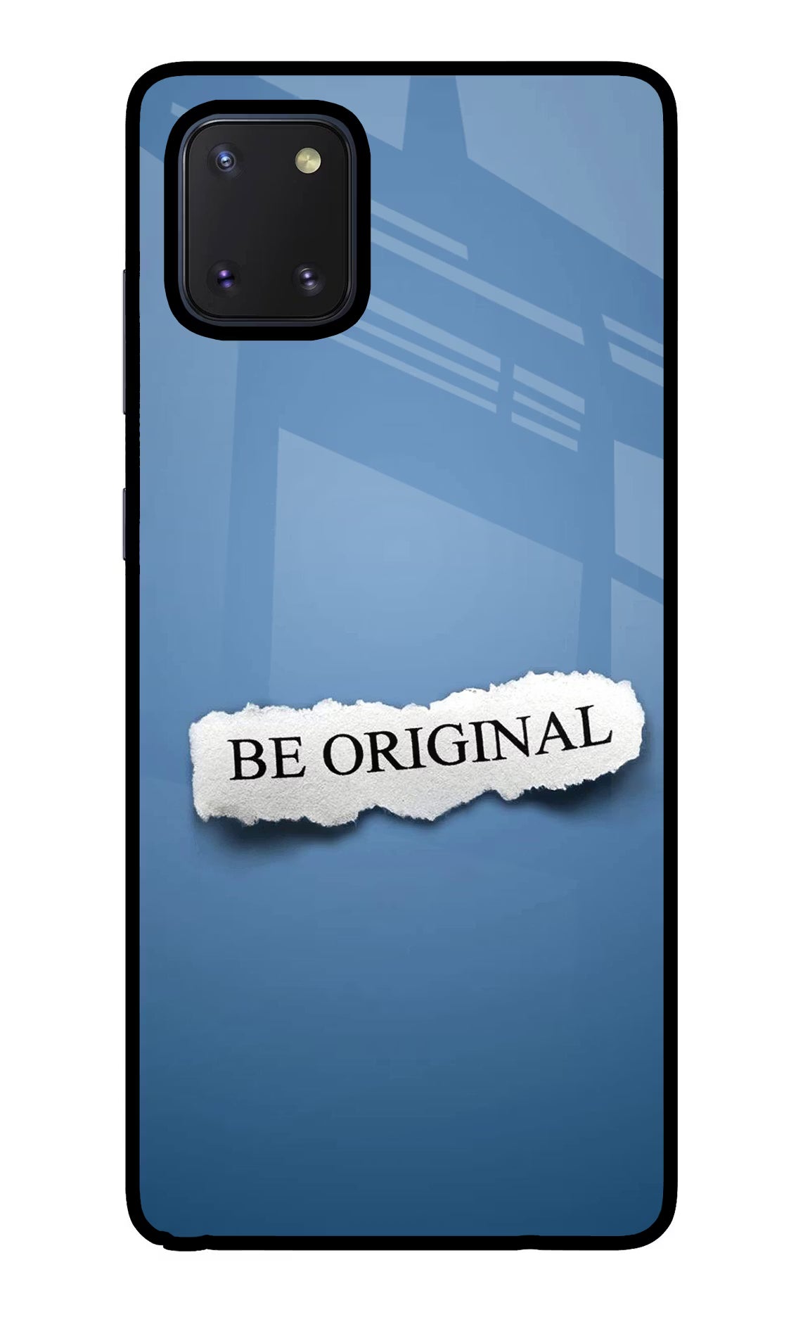 Be Original Samsung Note 10 Lite Back Cover - Be Original Samsung Note 10 Lite Glass Case Back Cover by Casekaro Be Original Samsung Note 10 Lite Glass Case Back Cover by Casekaro