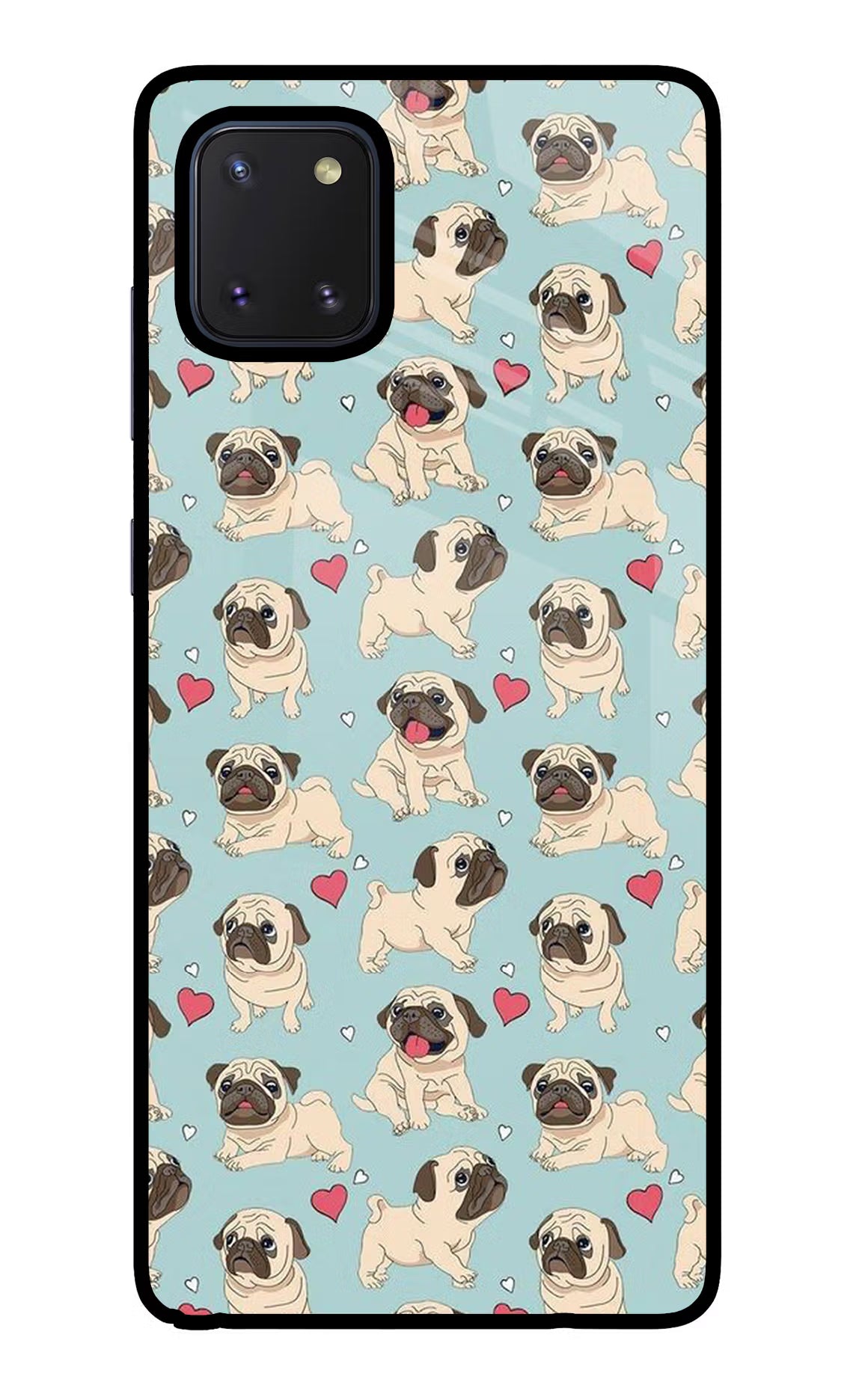 Pug Dog Samsung Note 10 Lite Glass Case - Pug Dog Samsung Note 10 Lite Glass Case Pug Dog Samsung Note 10 Lite Glass Case