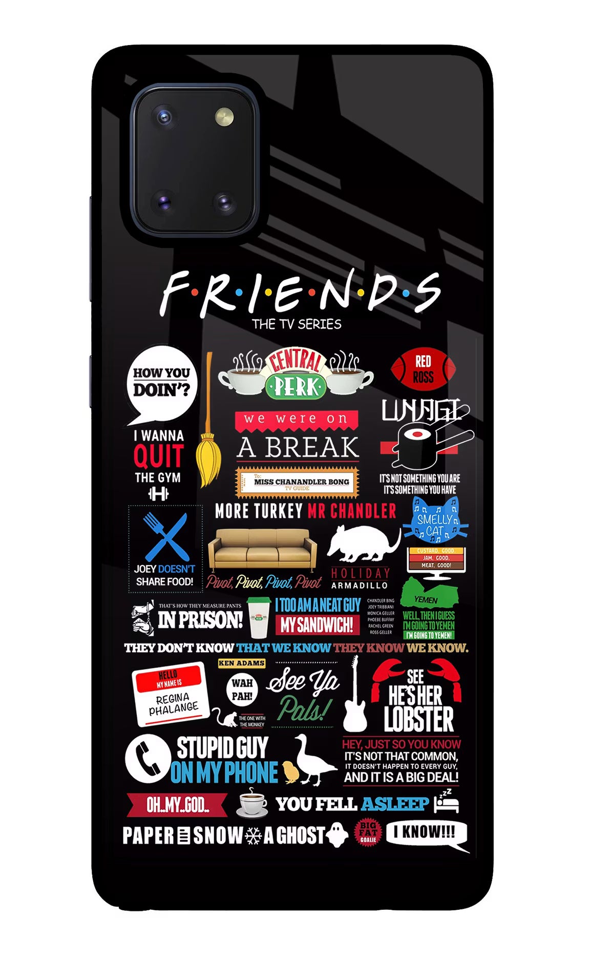 FRIENDS Samsung Note 10 Lite Glass Case - FRIENDS Samsung Note 10 Lite Glass Case FRIENDS Samsung Note 10 Lite Glass Case