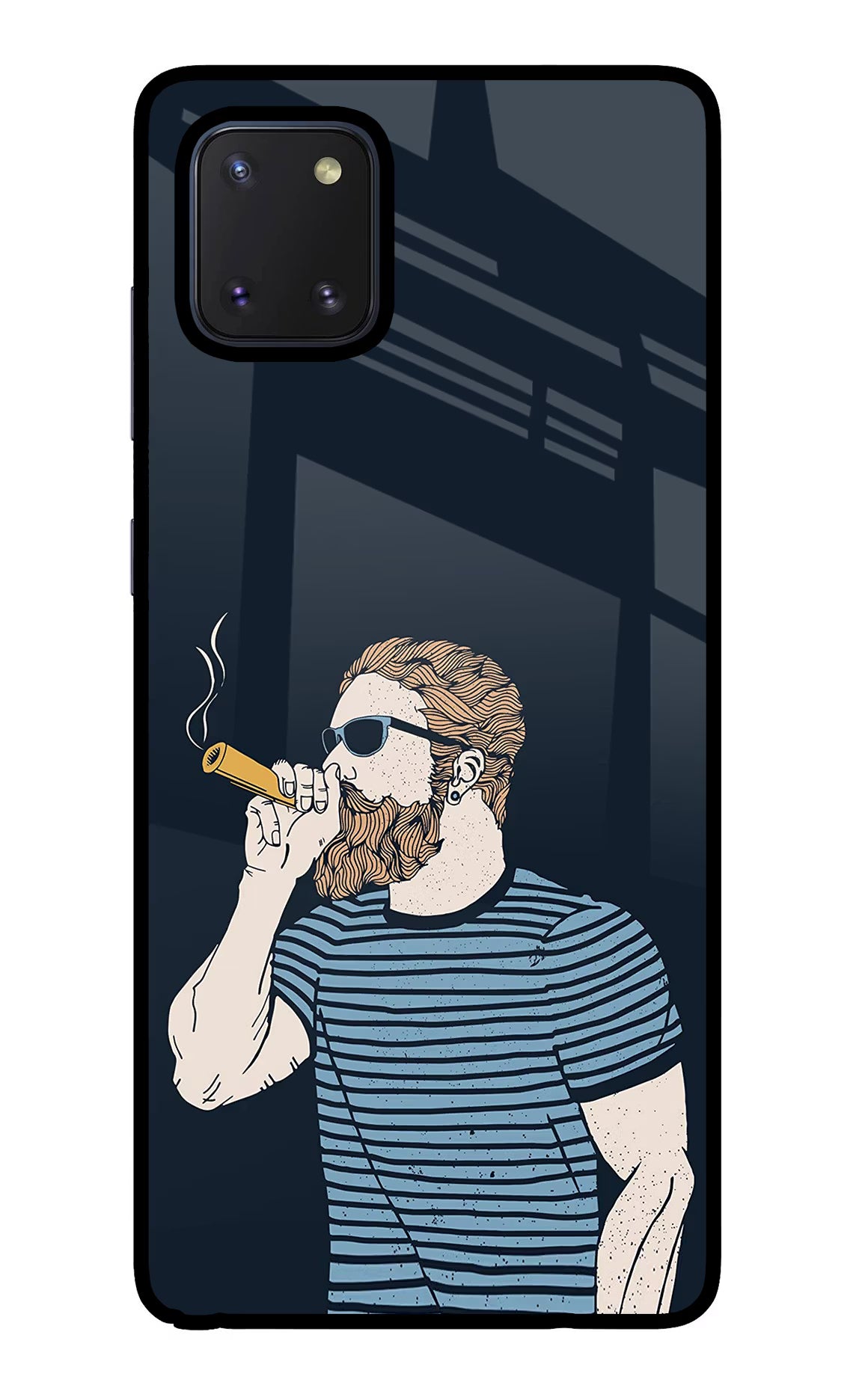 Smoking Samsung Note 10 Lite Back Cover - Smoking Samsung Note 10 Lite Glass Case Back Cover by Casekaro Smoking Samsung Note 10 Lite Glass Case Back Cover by Casekaro