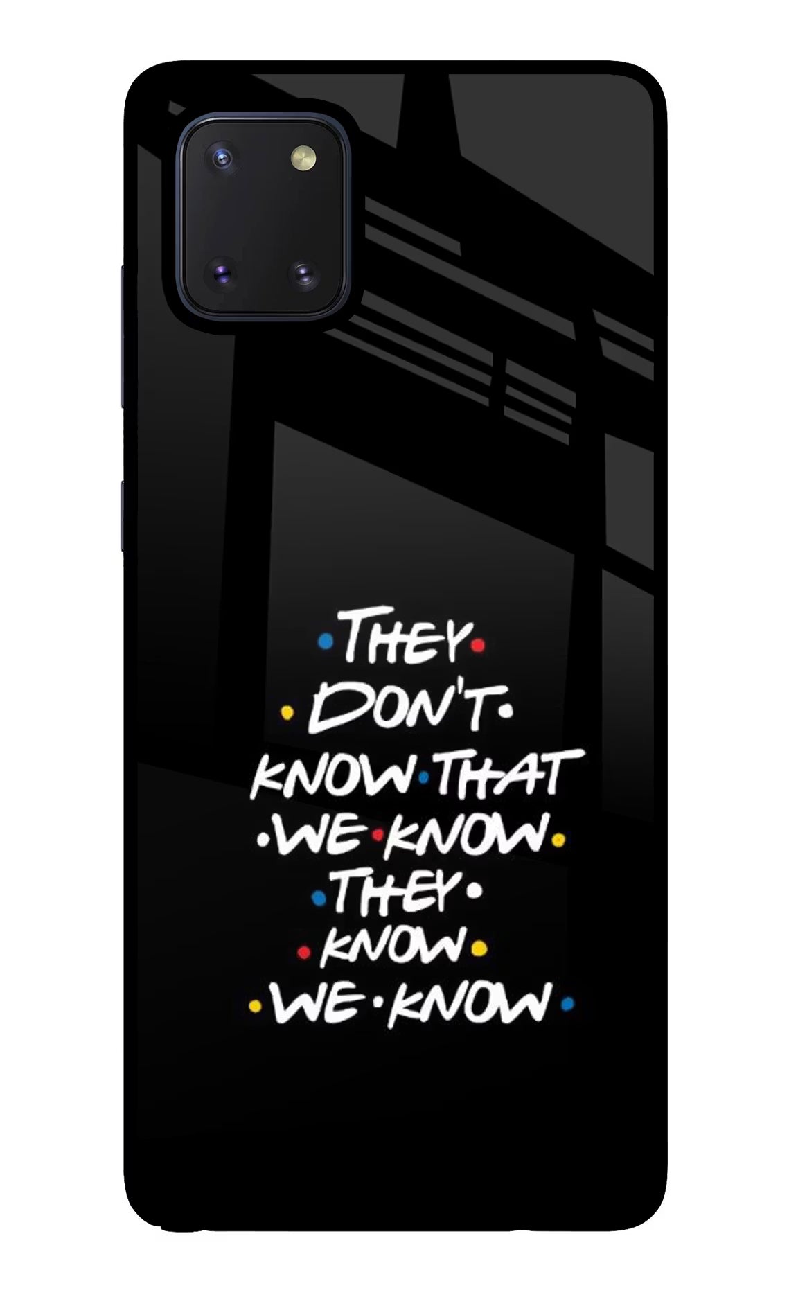 FRIENDS Dialogue Samsung Note 10 Lite Glass Case - FRIENDS Dialogue Samsung Note 10 Lite Glass Case FRIENDS Dialogue Samsung Note 10 Lite Glass Case