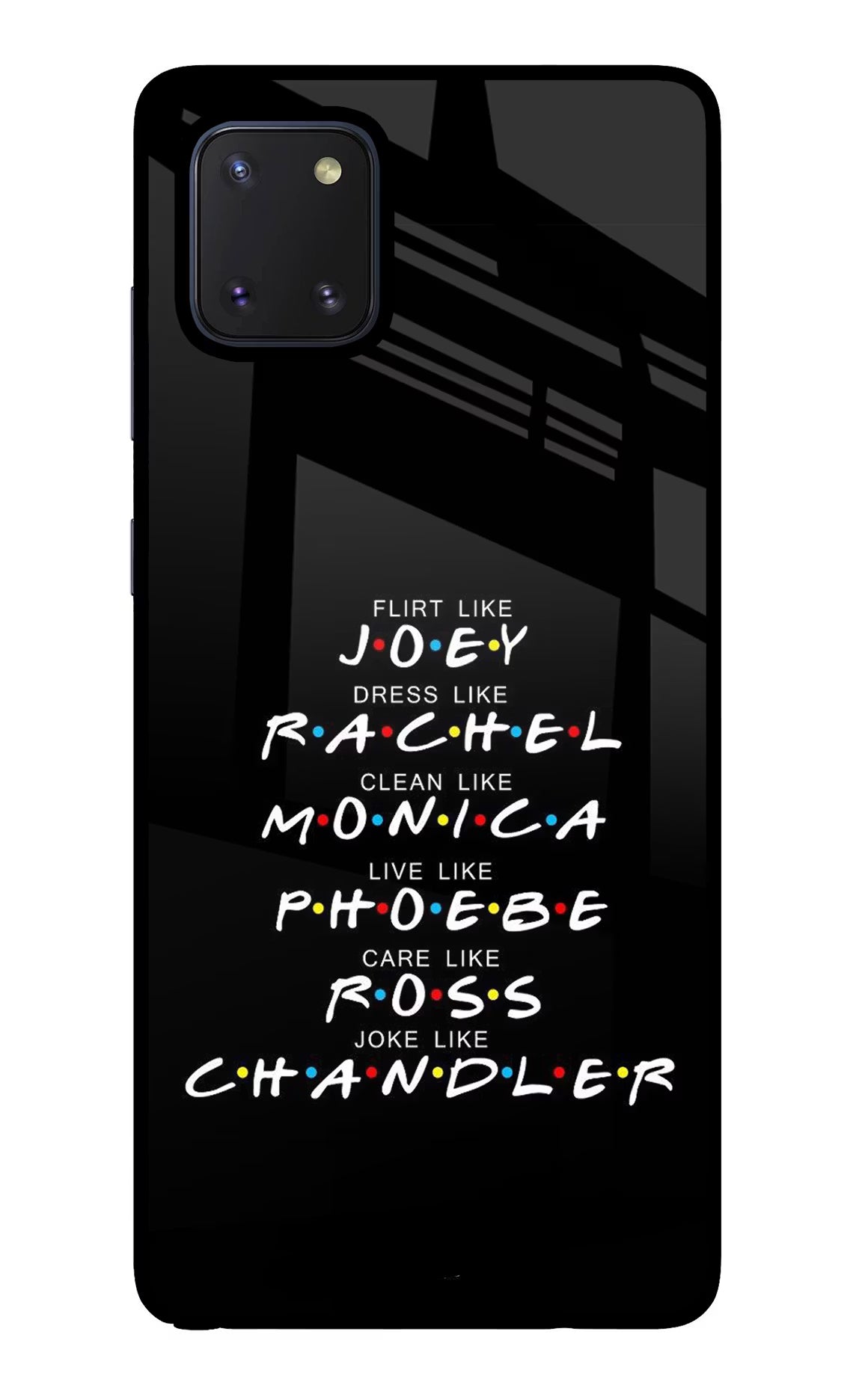 FRIENDS Character Samsung Note 10 Lite Glass Case - FRIENDS Character Samsung Note 10 Lite Glass Case FRIENDS Character Samsung Note 10 Lite Glass Case