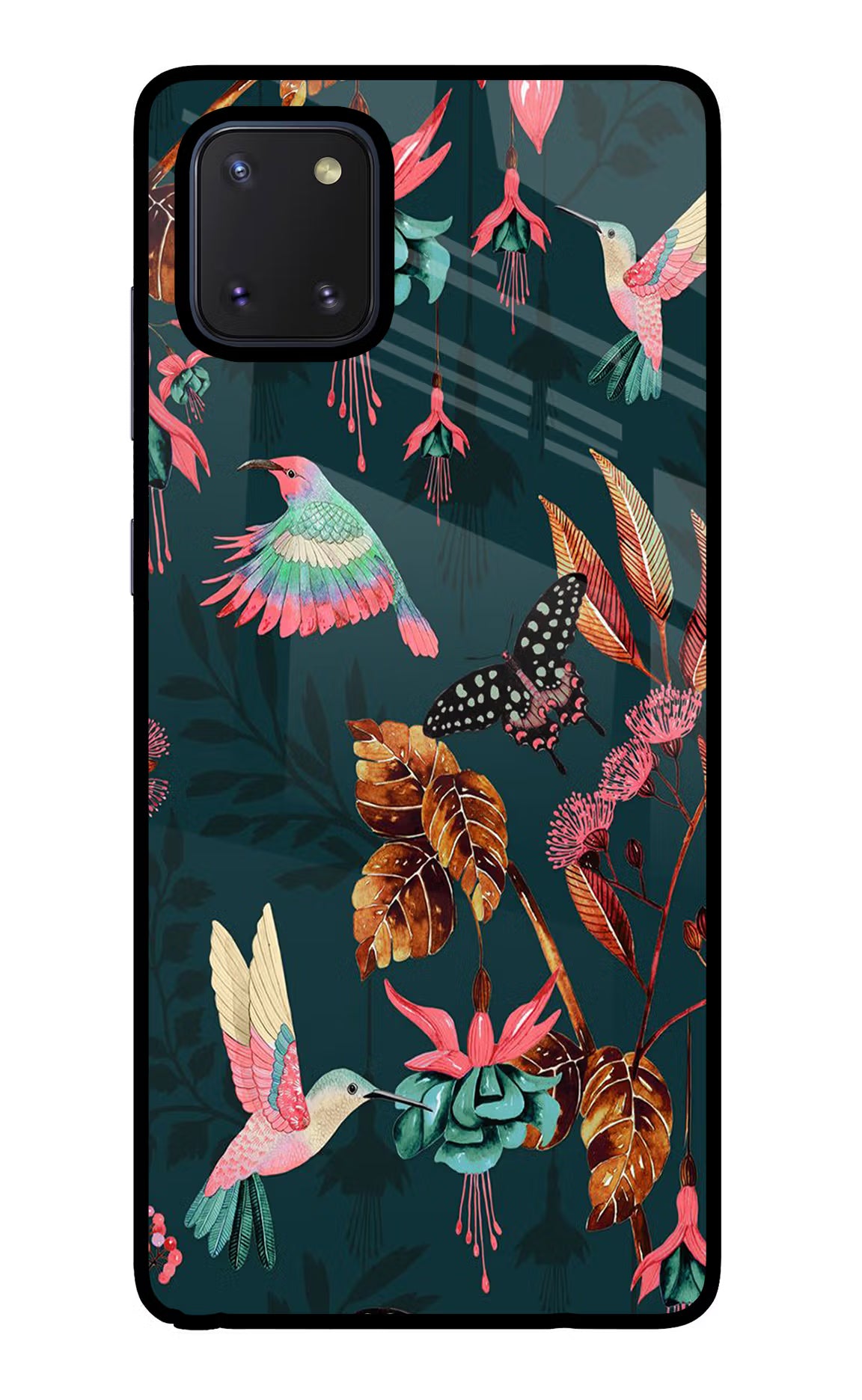 Birds Samsung Note 10 Lite Back Cover - Birds Samsung Note 10 Lite Glass Case Back Cover by Casekaro Birds Samsung Note 10 Lite Glass Case Back Cover by Casekaro