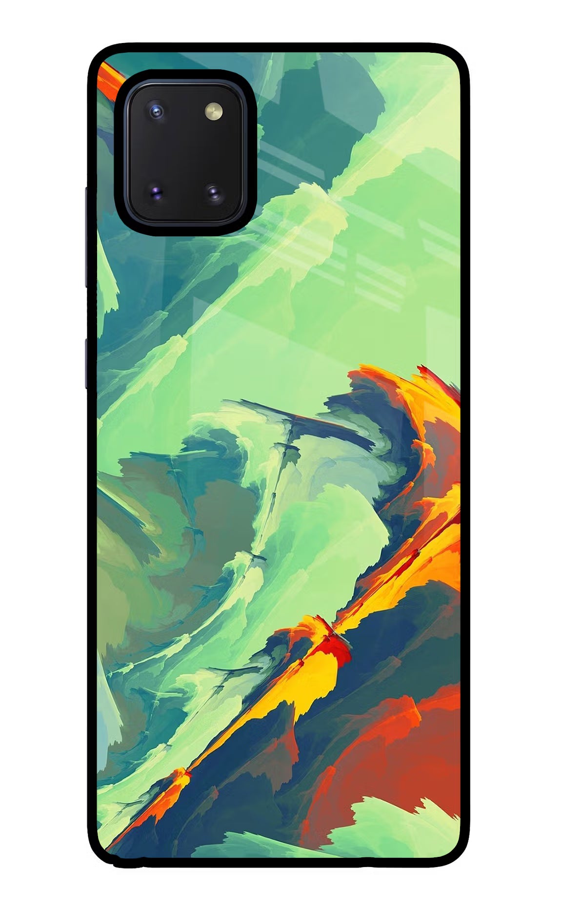 Paint Art Samsung Note 10 Lite Back Cover - Paint Art Samsung Note 10 Lite Glass Case Back Cover by Casekaro Paint Art Samsung Note 10 Lite Glass Case Back Cover by Casekaro