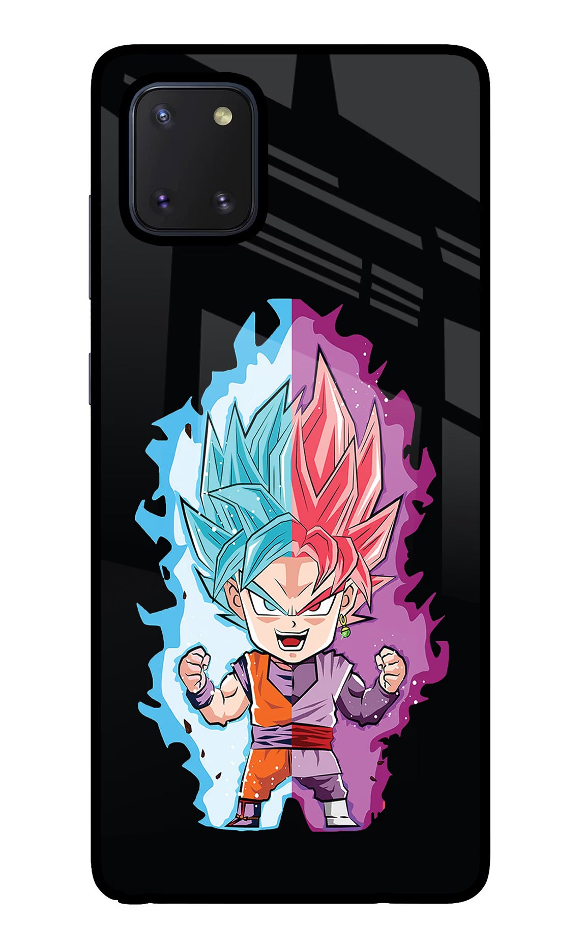 Chota Goku Samsung Note 10 Lite Back Cover - Chota Goku Samsung Note 10 Lite Glass Case Back Cover by Casekaro Chota Goku Samsung Note 10 Lite Glass Case Back Cover by Casekaro