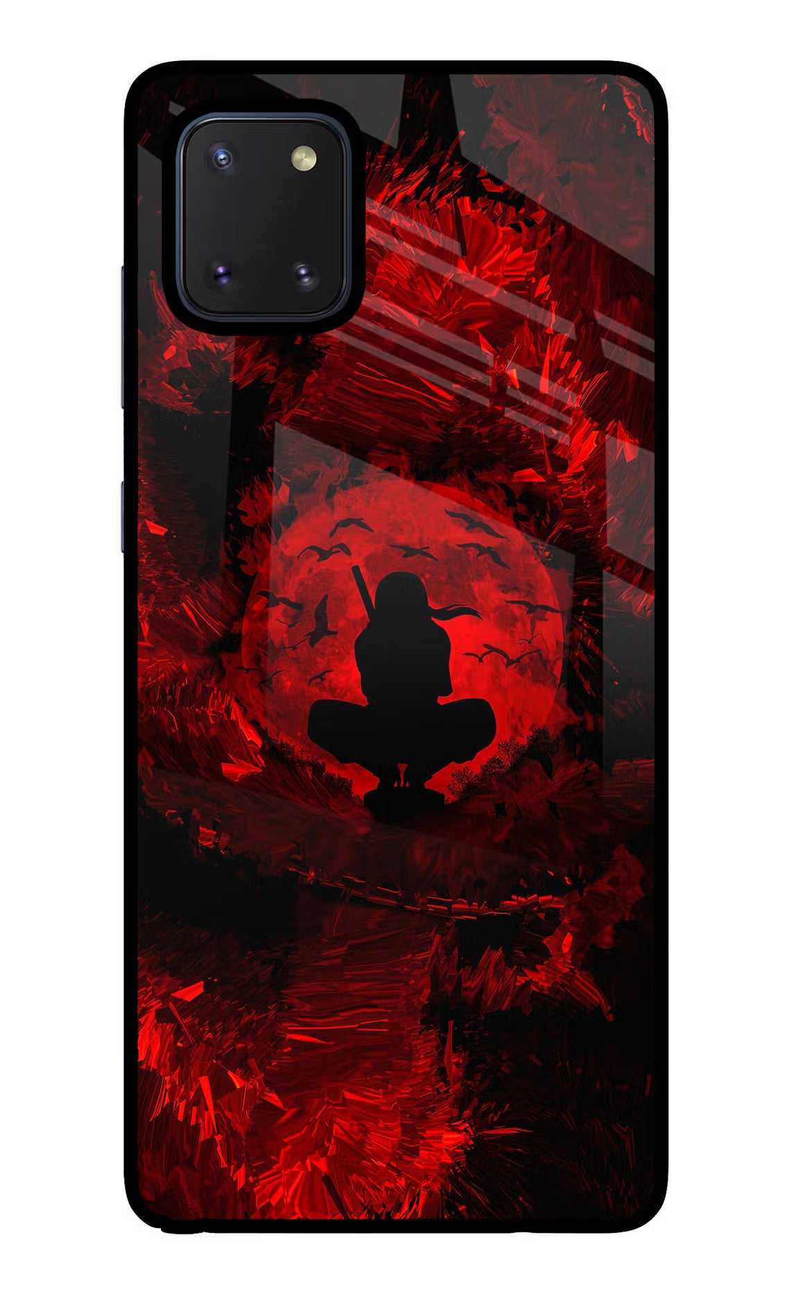 Itachi Uchiha Samsung Note 10 Lite Back Cover - Itachi Uchiha Samsung Note 10 Lite Glass Case Back Cover by Casekaro Itachi Uchiha Samsung Note 10 Lite Glass Case Back Cover by Casekaro