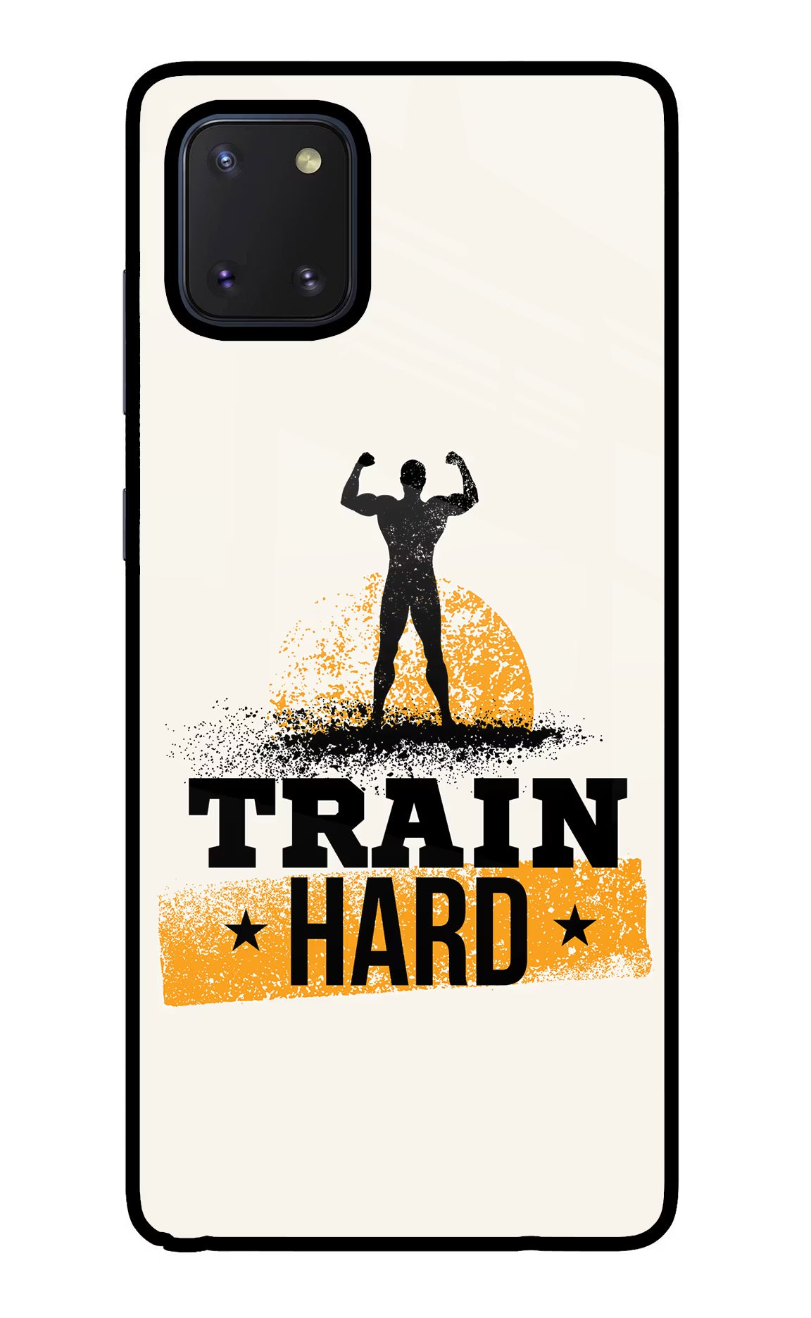 Train Hard Samsung Note 10 Lite Back Cover - Train Hard Samsung Note 10 Lite Glass Case Back Cover by Casekaro Train Hard Samsung Note 10 Lite Glass Case Back Cover by Casekaro