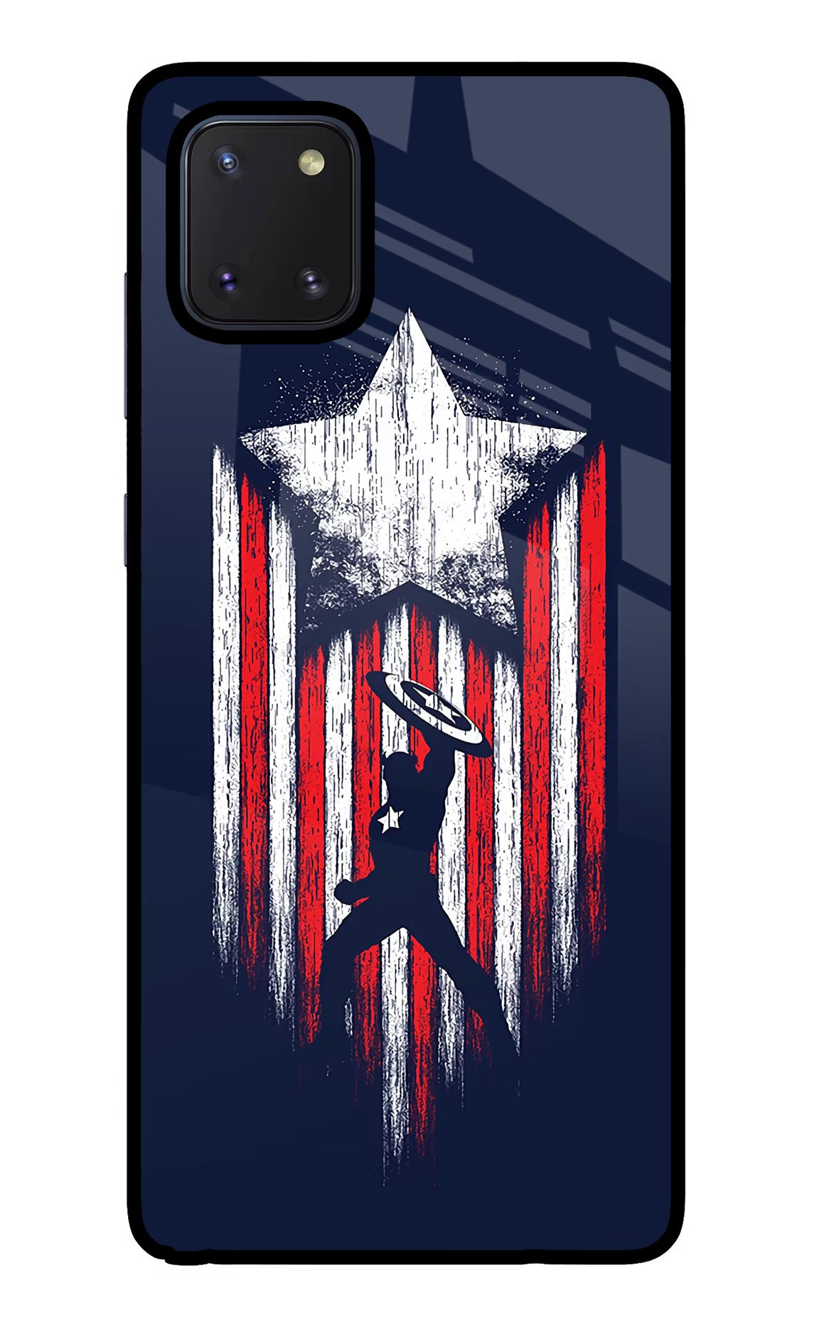 Captain America Marvel Art Samsung Note 10 Lite Back Cover - Captain America Marvel Art Samsung Note 10 Lite Glass Case Back Cover by Casekaro Captain America Marvel Art Samsung Note 10 Lite Glass Case Back Cover by Casekaro