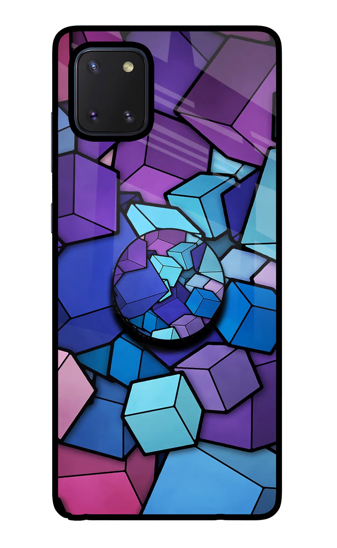 Cubic Abstract Samsung Note 10 Lite Pop Case - Cubic Abstract Samsung Note 10 Lite Pop Case by Casekaro Cubic Abstract Samsung Note 10 Lite Pop Case by Casekaro