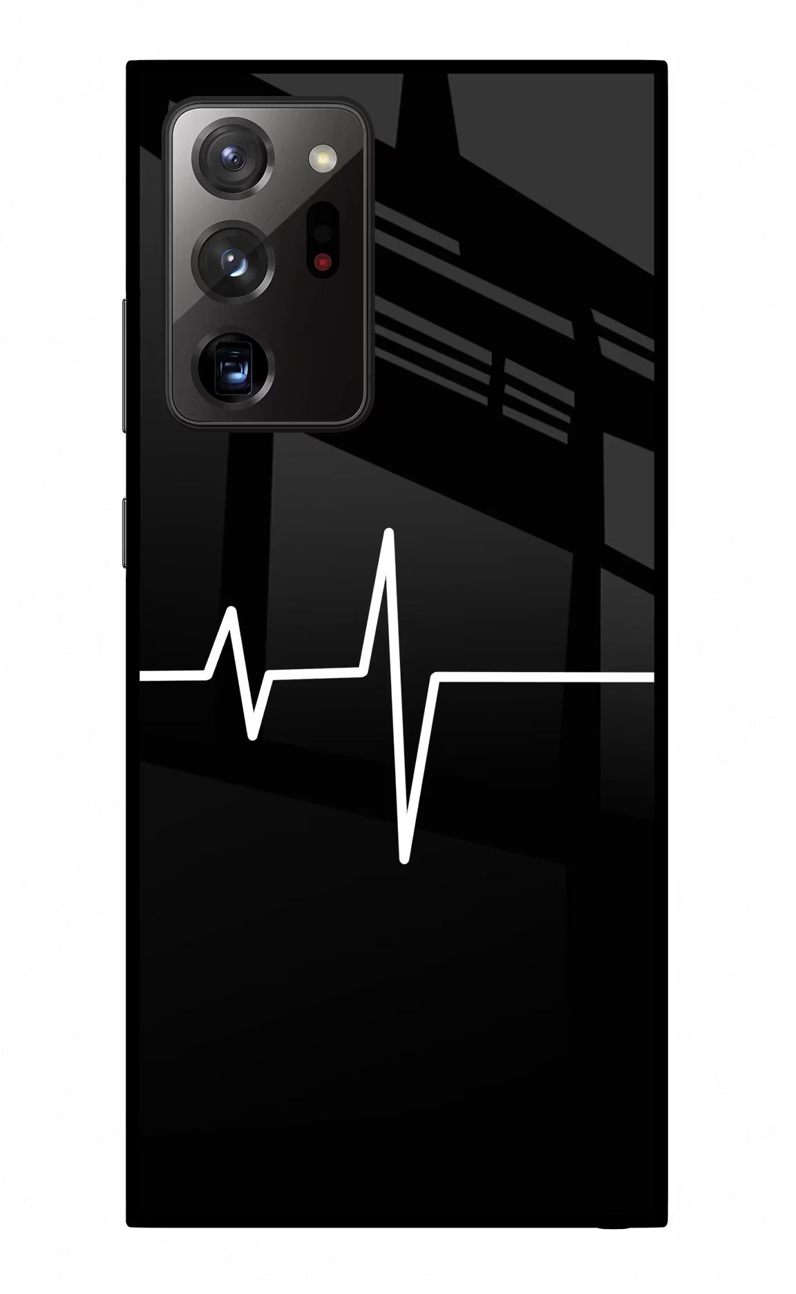 Heart Beats Samsung Note 20 Ultra Back Cover - Heart Beats Samsung Note 20 Ultra Glass Case Back Cover by Casekaro Heart Beats Samsung Note 20 Ultra Glass Case Back Cover by Casekaro
