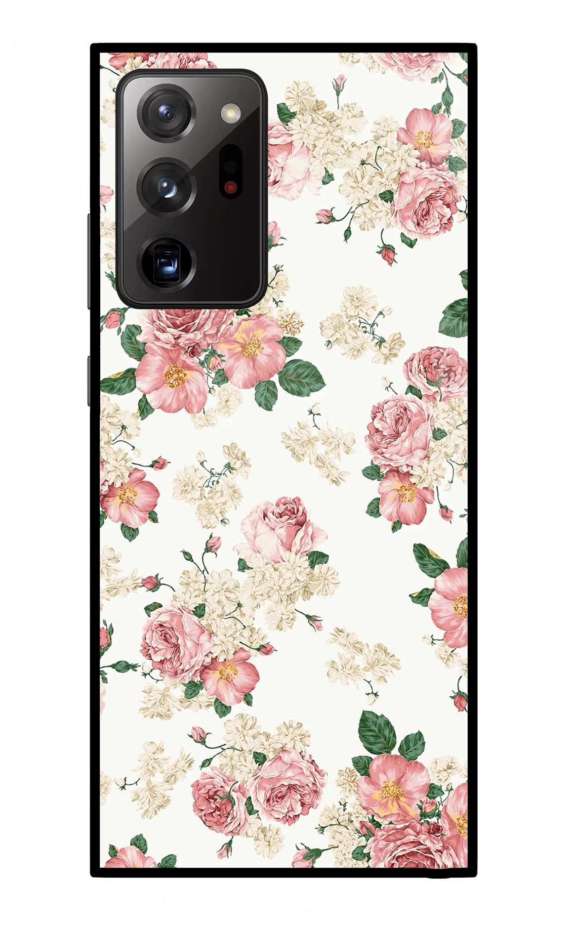 Flowers Samsung Note 20 Ultra Back Cover - Flowers Samsung Note 20 Ultra Glass Case Back Cover by Casekaro Flowers Samsung Note 20 Ultra Glass Case Back Cover by Casekaro