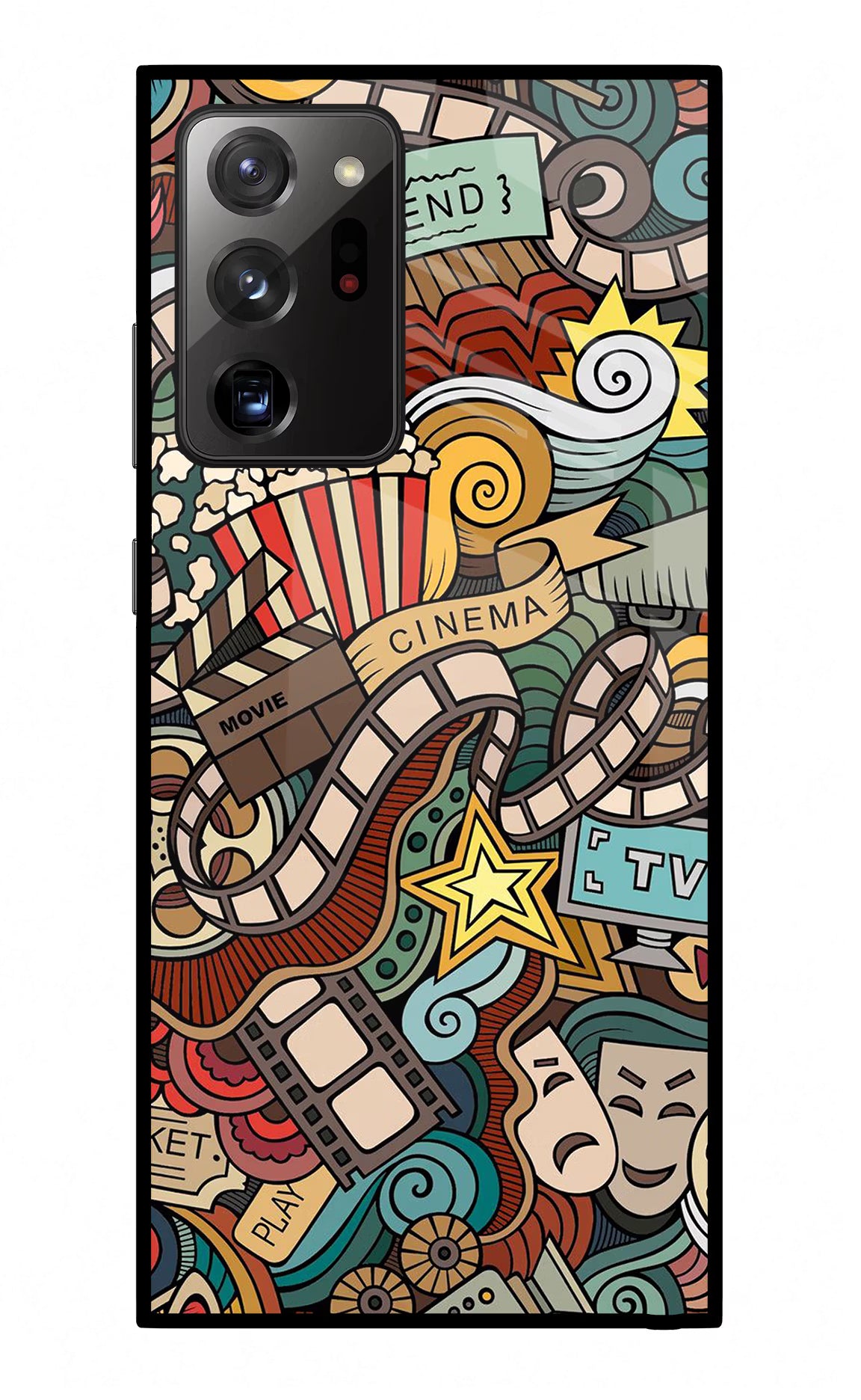 Cinema Abstract Samsung Note 20 Ultra Glass Case - Cinema Abstract Samsung Note 20 Ultra Glass Case Cinema Abstract Samsung Note 20 Ultra Glass Case