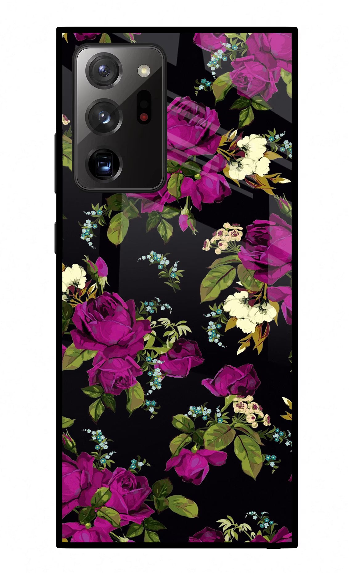 Flowers Samsung Note 20 Ultra Back Cover - Flowers Samsung Note 20 Ultra Glass Case Back Cover by Casekaro Flowers Samsung Note 20 Ultra Glass Case Back Cover by Casekaro