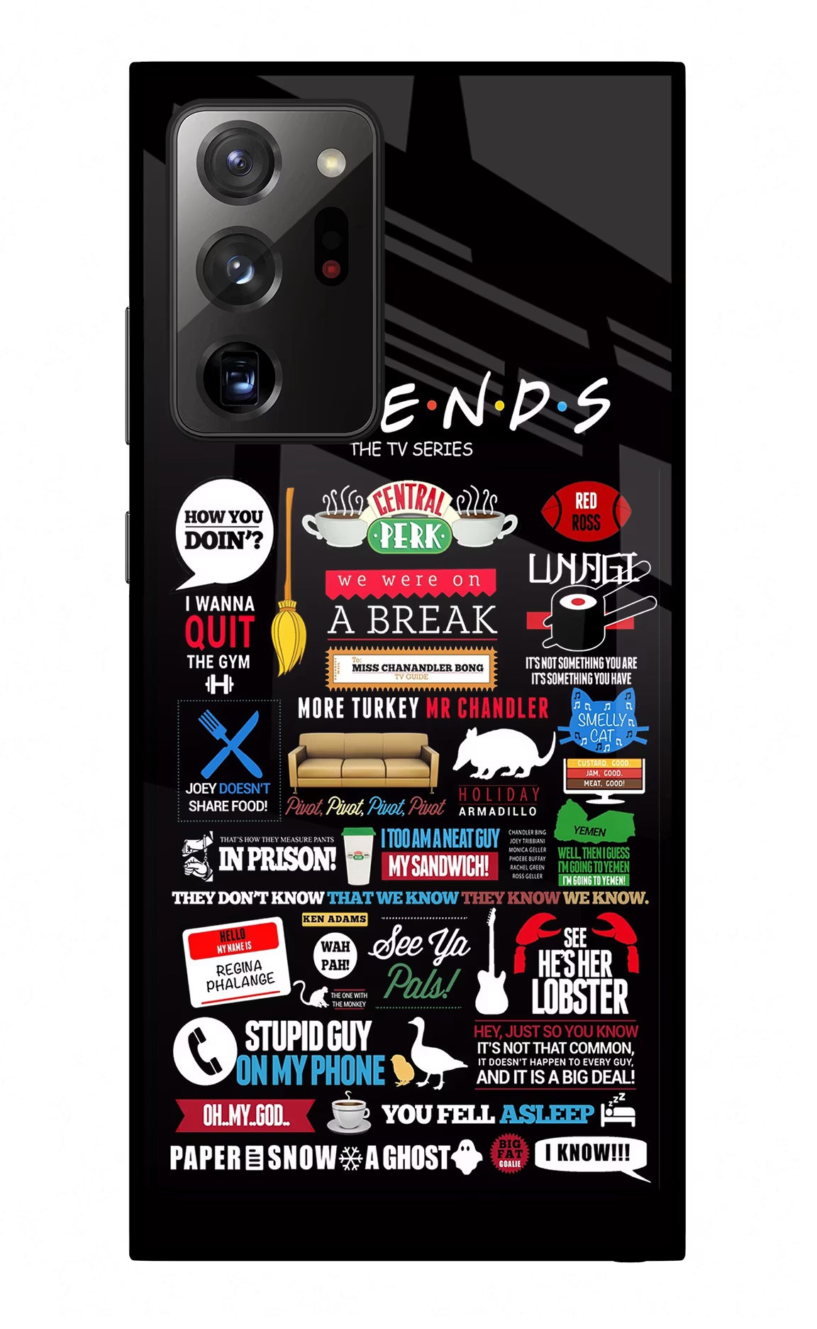 FRIENDS Samsung Note 20 Ultra Back Cover - FRIENDS Samsung Note 20 Ultra Glass Case Back Cover by Casekaro FRIENDS Samsung Note 20 Ultra Glass Case Back Cover by Casekaro