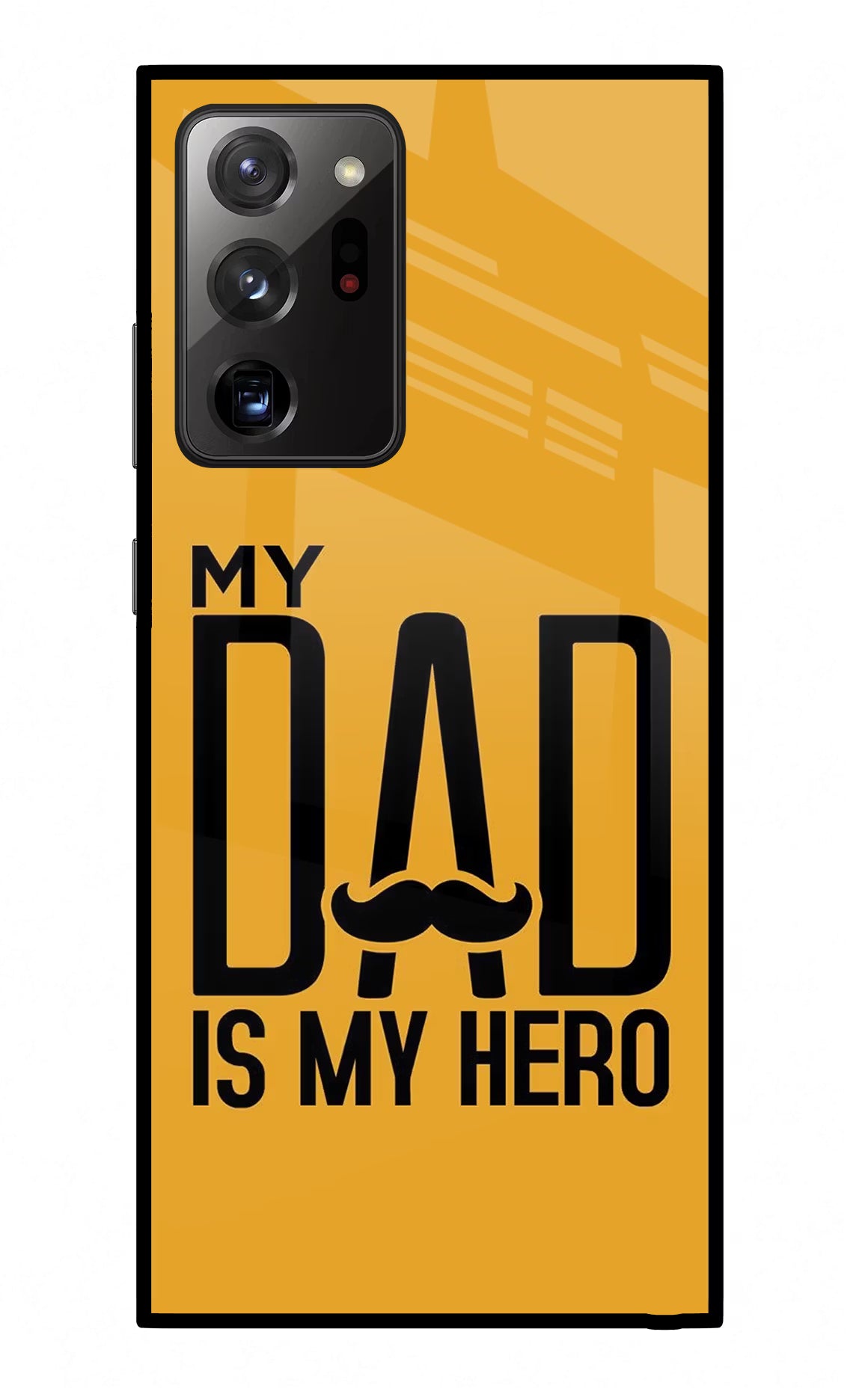 My Dad Is My Hero Samsung Note 20 Ultra Back Cover - My Dad Is My Hero Samsung Note 20 Ultra Glass Case Back Cover by Casekaro My Dad Is My Hero Samsung Note 20 Ultra Glass Case Back Cover by Casekaro