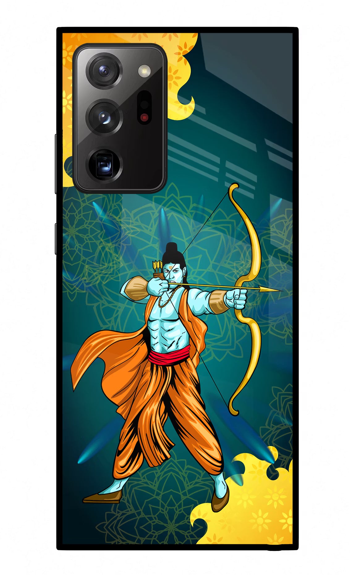 Lord Ram - 6 Samsung Note 20 Ultra Back Cover - Lord Ram - 6 Samsung Note 20 Ultra Glass Case Back Cover by Casekaro Lord Ram - 6 Samsung Note 20 Ultra Glass Case Back Cover by Casekaro