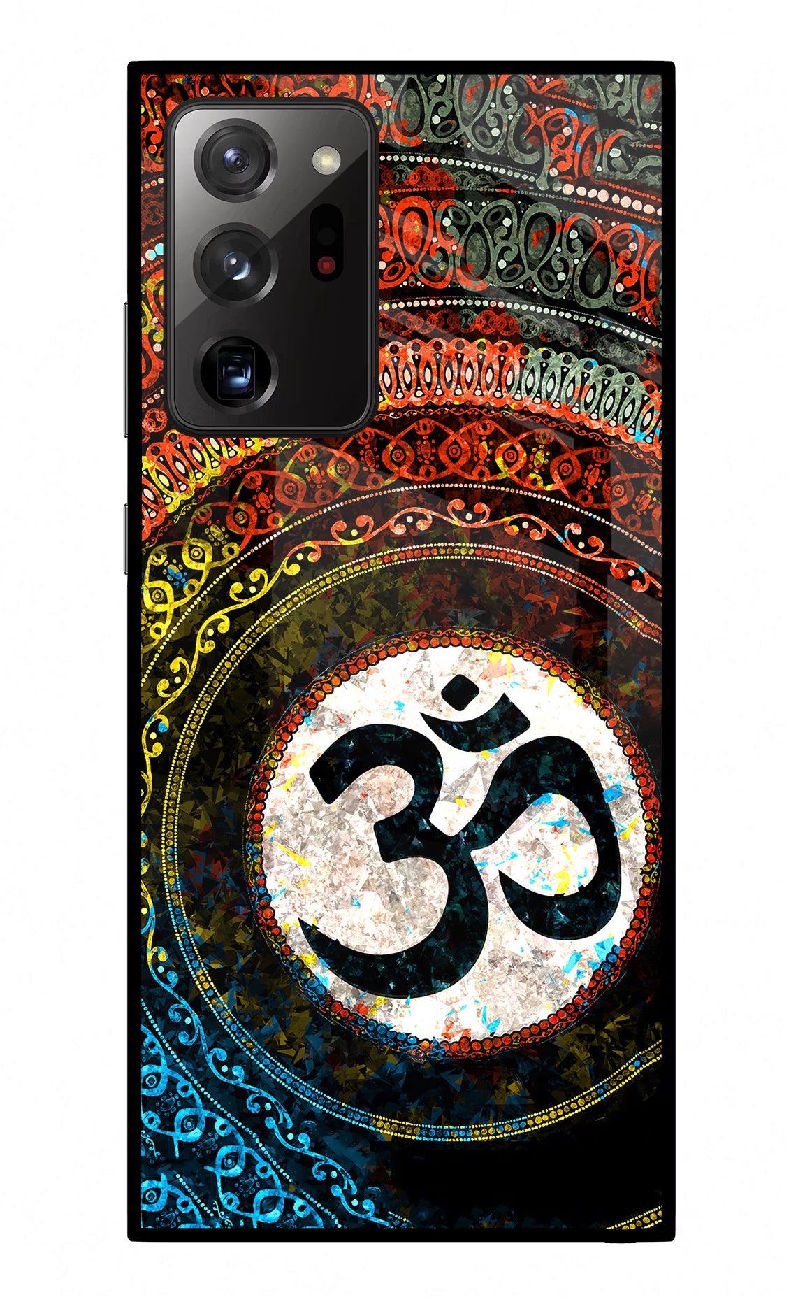 Om Cultural Samsung Note 20 Ultra Back Cover - Om Cultural Samsung Note 20 Ultra Glass Case Back Cover by Casekaro Om Cultural Samsung Note 20 Ultra Glass Case Back Cover by Casekaro