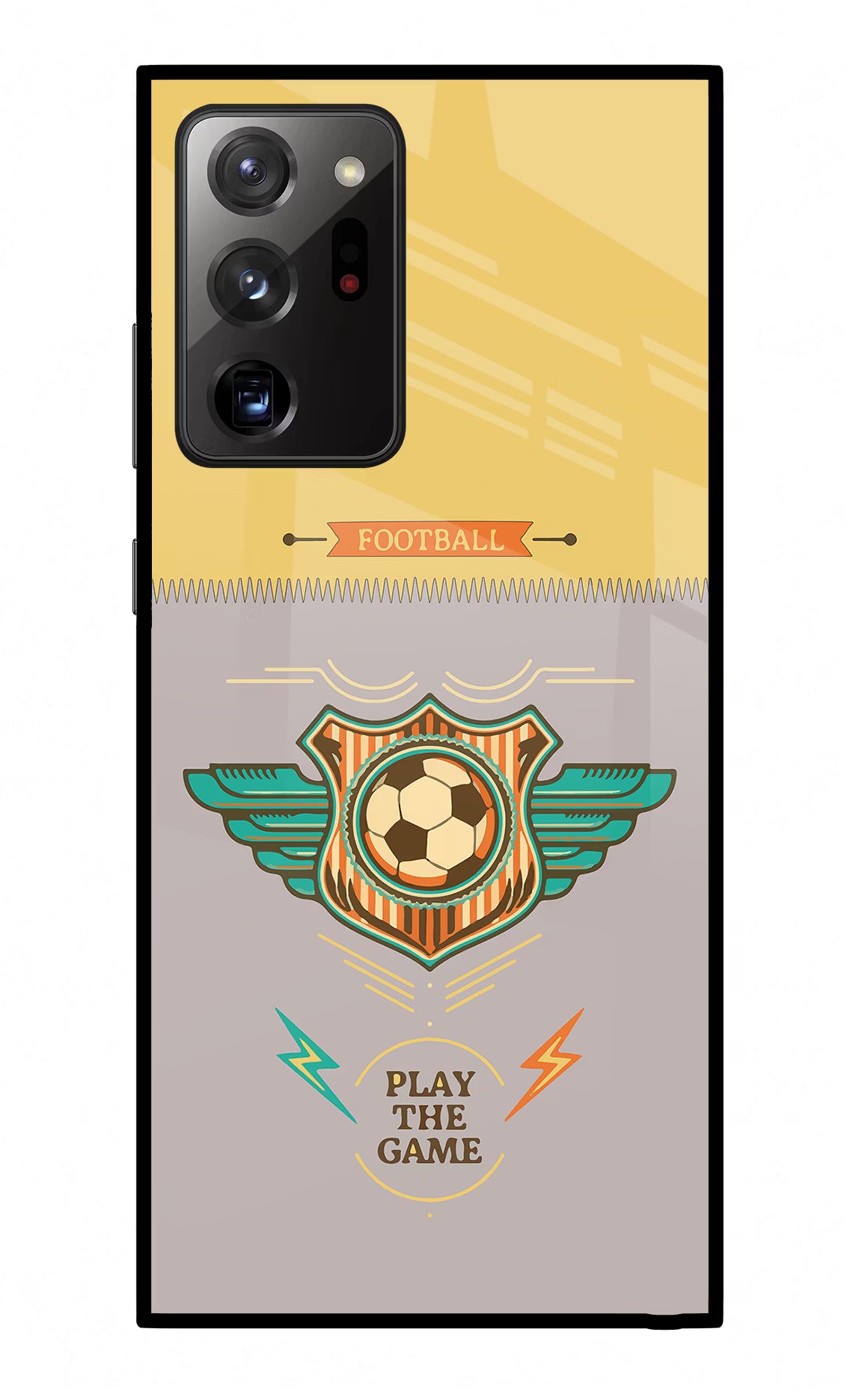 Football Samsung Note 20 Ultra Back Cover - Football Samsung Note 20 Ultra Glass Case Back Cover by Casekaro Football Samsung Note 20 Ultra Glass Case Back Cover by Casekaro