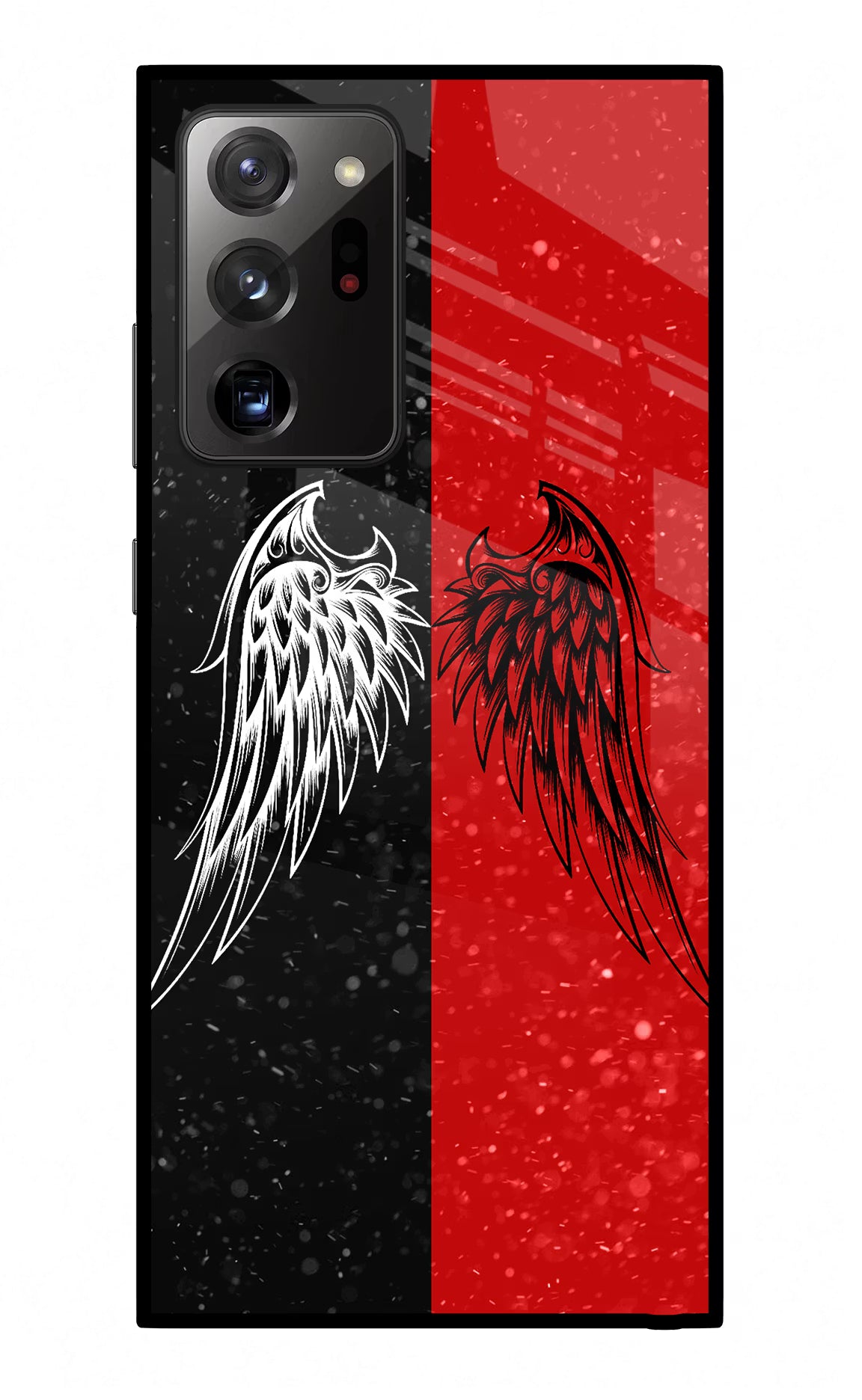 Wings Samsung Note 20 Ultra Glass Case - Wings Samsung Note 20 Ultra Glass Case Wings Samsung Note 20 Ultra Glass Case