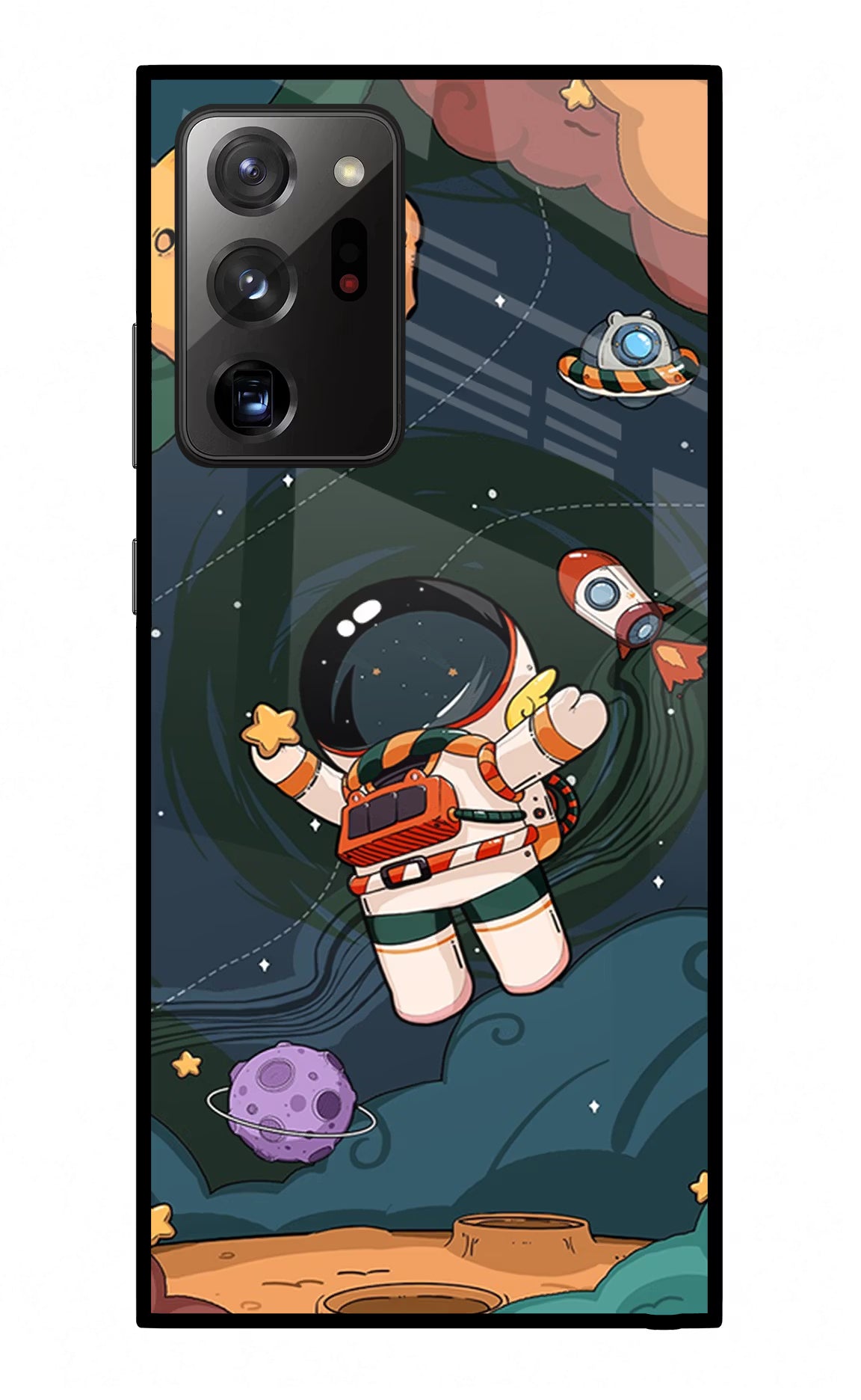 Cartoon Astronaut Samsung Note 20 Ultra Glass Case - Cartoon Astronaut Samsung Note 20 Ultra Glass Case Cartoon Astronaut Samsung Note 20 Ultra Glass Case