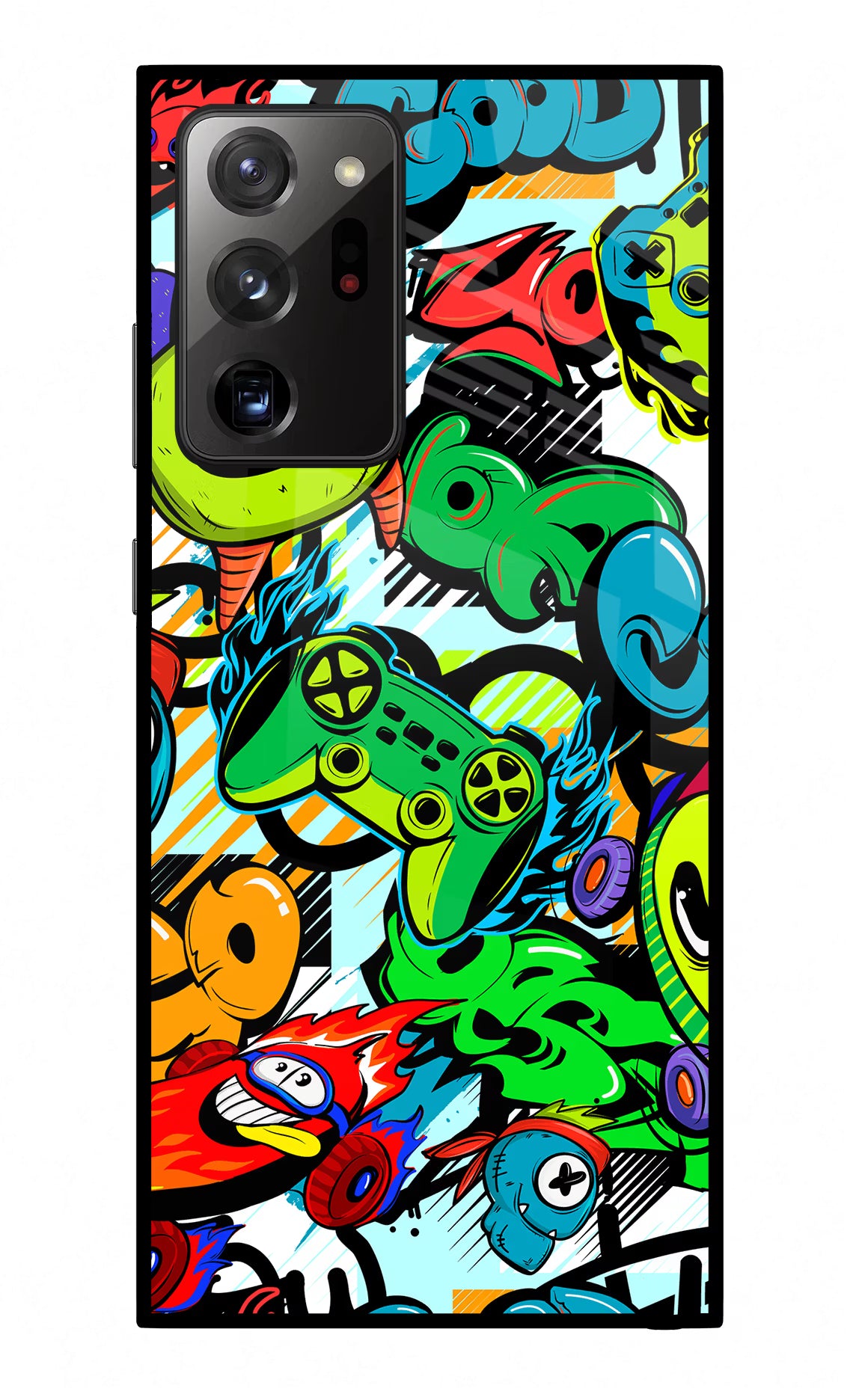 Game Doodle Samsung Note 20 Ultra Glass Case - Game Doodle Samsung Note 20 Ultra Glass Case Game Doodle Samsung Note 20 Ultra Glass Case