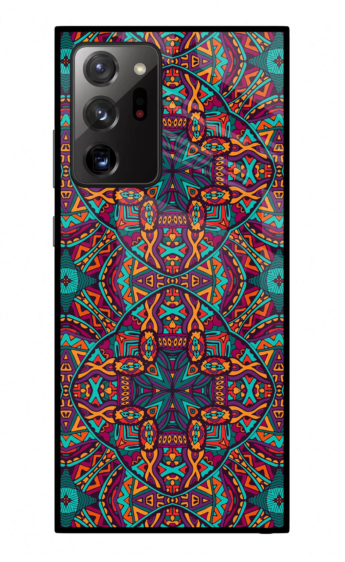 Colour Mandala Samsung Note 20 Ultra Back Cover - Colour Mandala Samsung Note 20 Ultra Glass Case Back Cover by Casekaro Colour Mandala Samsung Note 20 Ultra Glass Case Back Cover by Casekaro