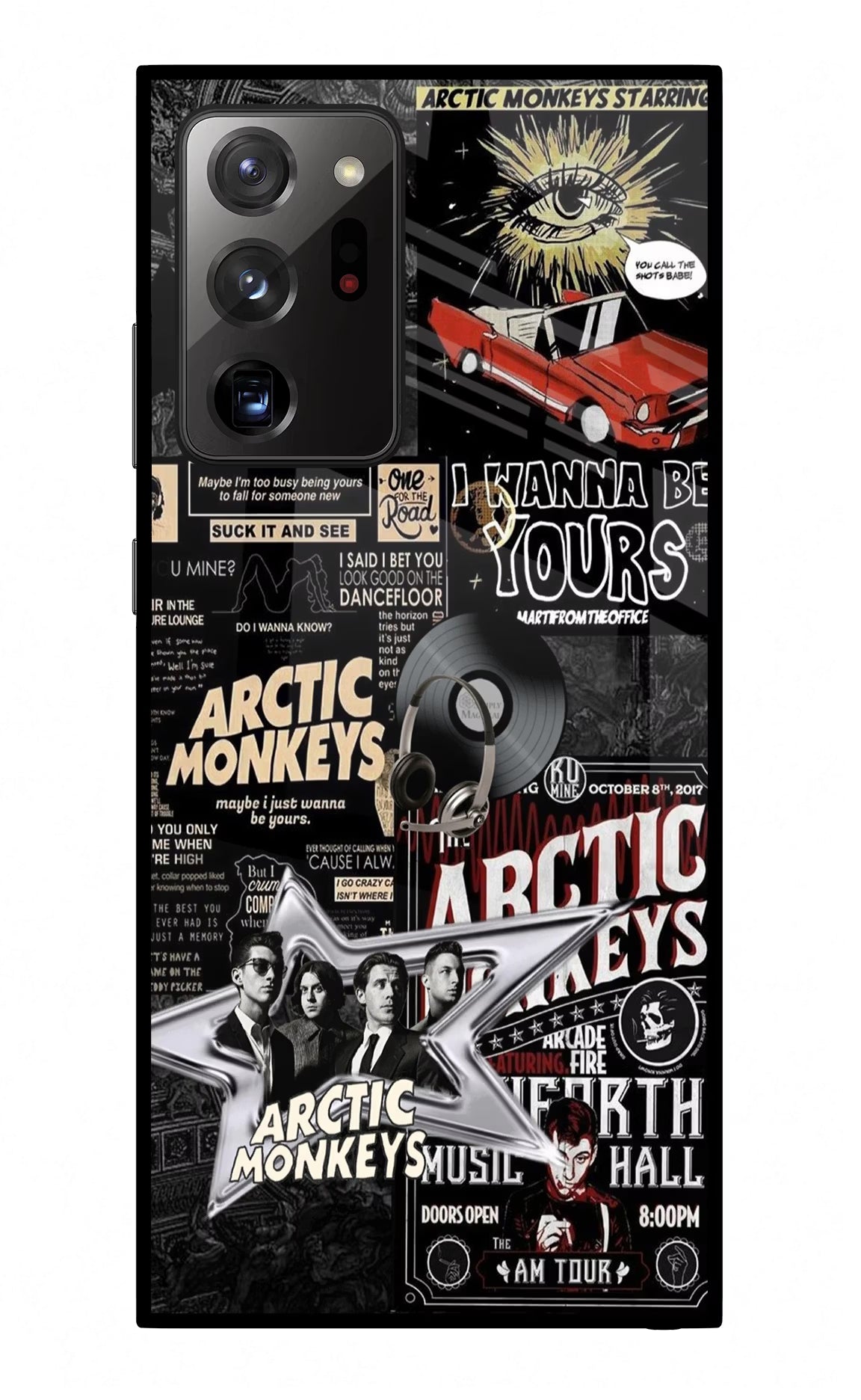 Arctic Monkeys Samsung Note 20 Ultra Back Cover - Arctic Monkeys Samsung Note 20 Ultra Glass Case Back Cover by Casekaro Arctic Monkeys Samsung Note 20 Ultra Glass Case Back Cover by Casekaro