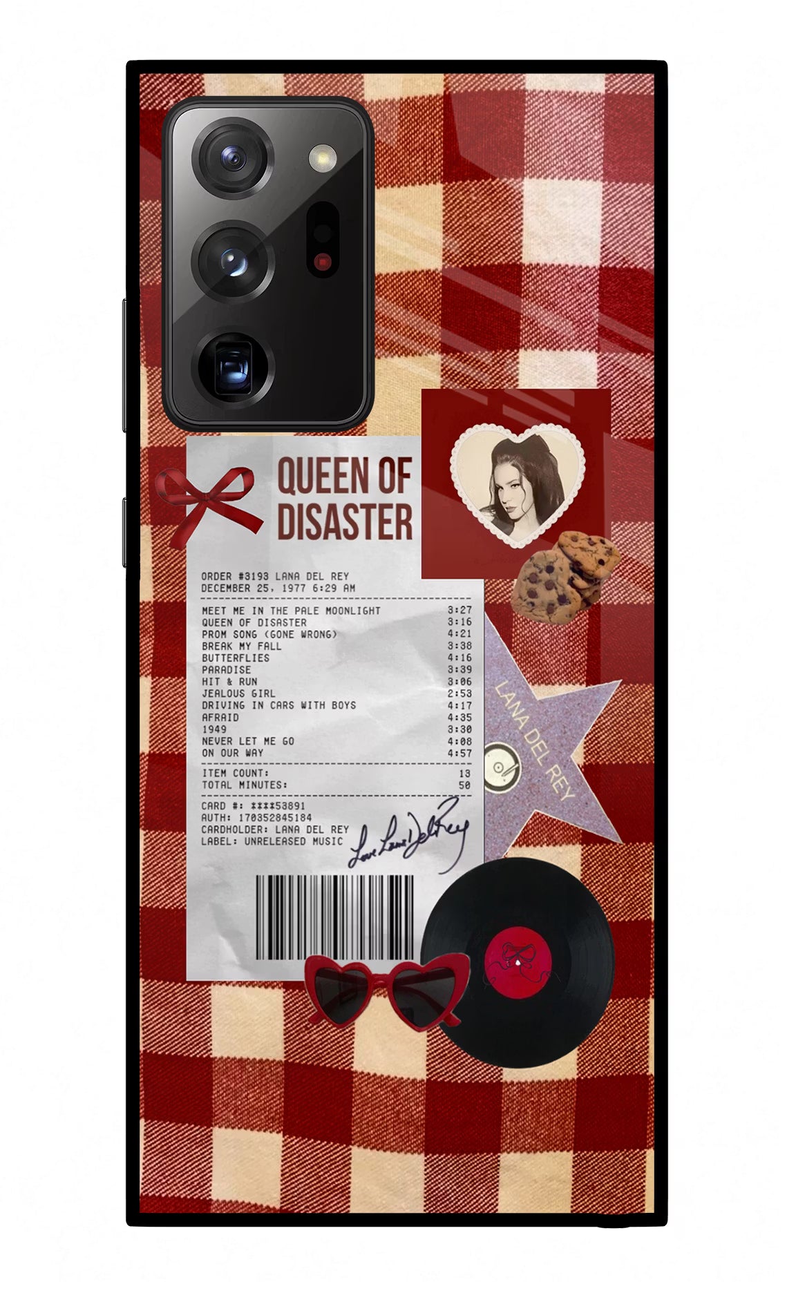 Queen of Disaster Samsung Note 20 Ultra Glass Case - Queen of Disaster Samsung Note 20 Ultra Glass Case Queen of Disaster Samsung Note 20 Ultra Glass Case