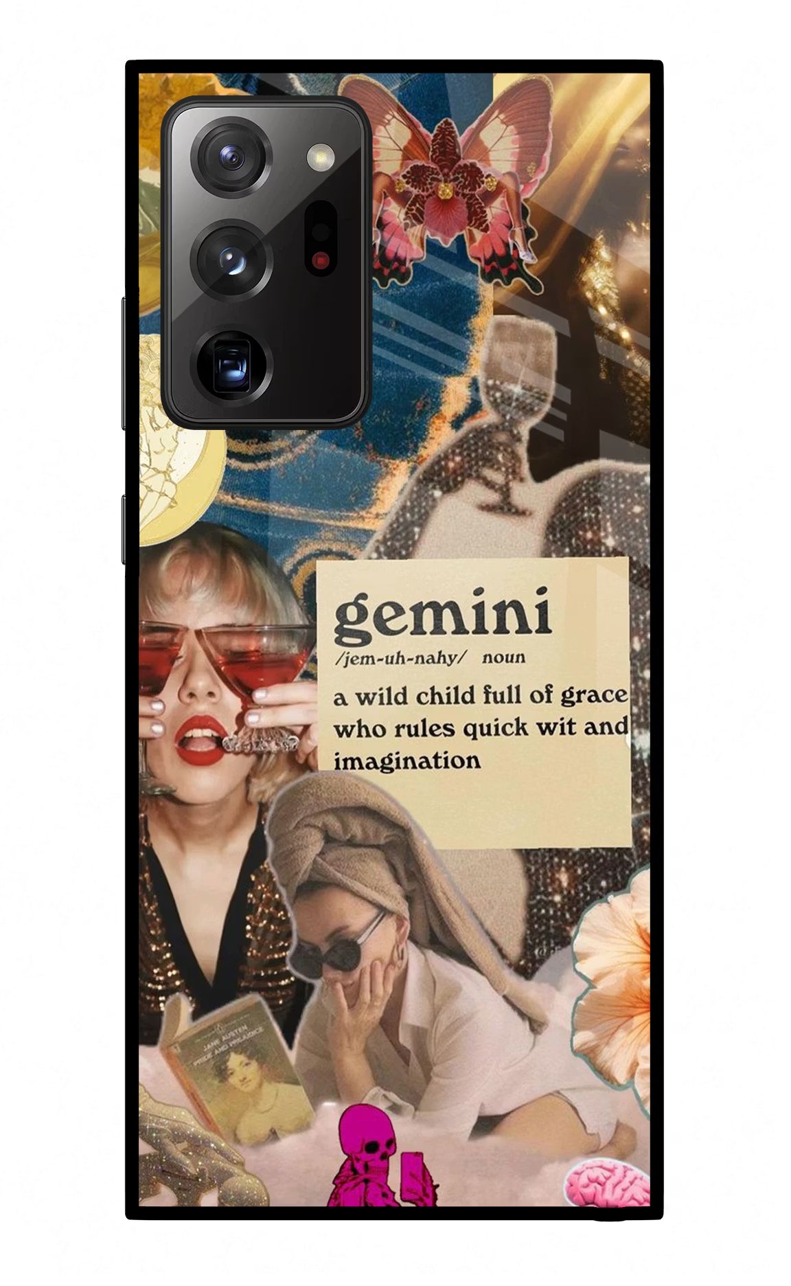 Gemini Zodiac Samsung Note 20 Ultra Back Cover - Gemini Zodiac Samsung Note 20 Ultra Glass Case Back Cover by Casekaro Gemini Zodiac Samsung Note 20 Ultra Glass Case Back Cover by Casekaro