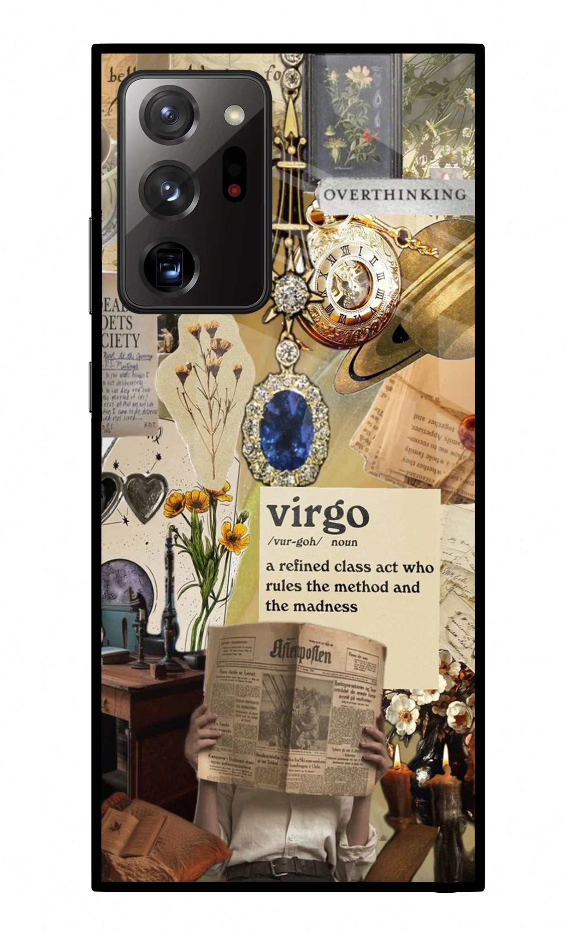 Virgo Zodiac Samsung Note 20 Ultra Back Cover - Virgo Zodiac Samsung Note 20 Ultra Glass Case Back Cover by Casekaro Virgo Zodiac Samsung Note 20 Ultra Glass Case Back Cover by Casekaro