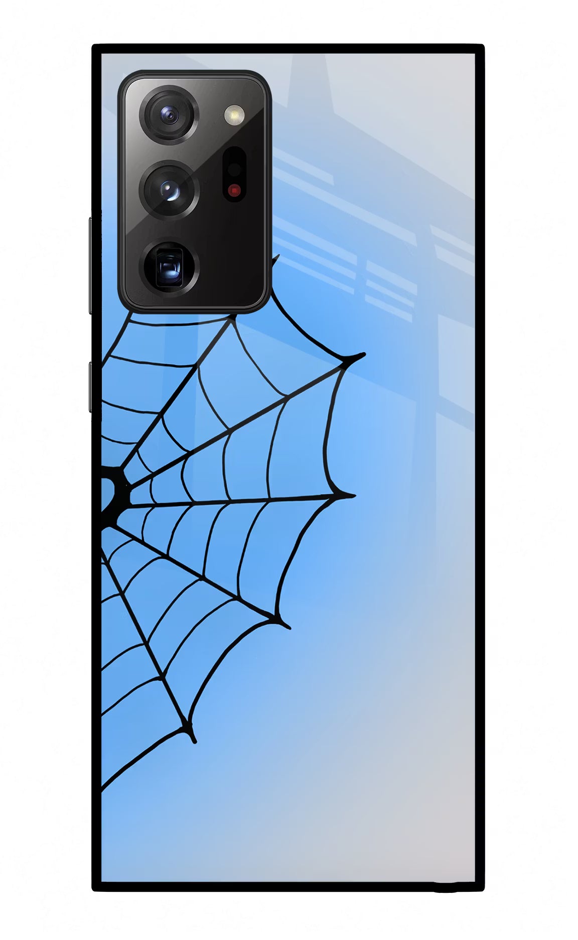 Blue Web Samsung Note 20 Ultra Glass Case - Blue Web Samsung Note 20 Ultra Glass Case Blue Web Samsung Note 20 Ultra Glass Case