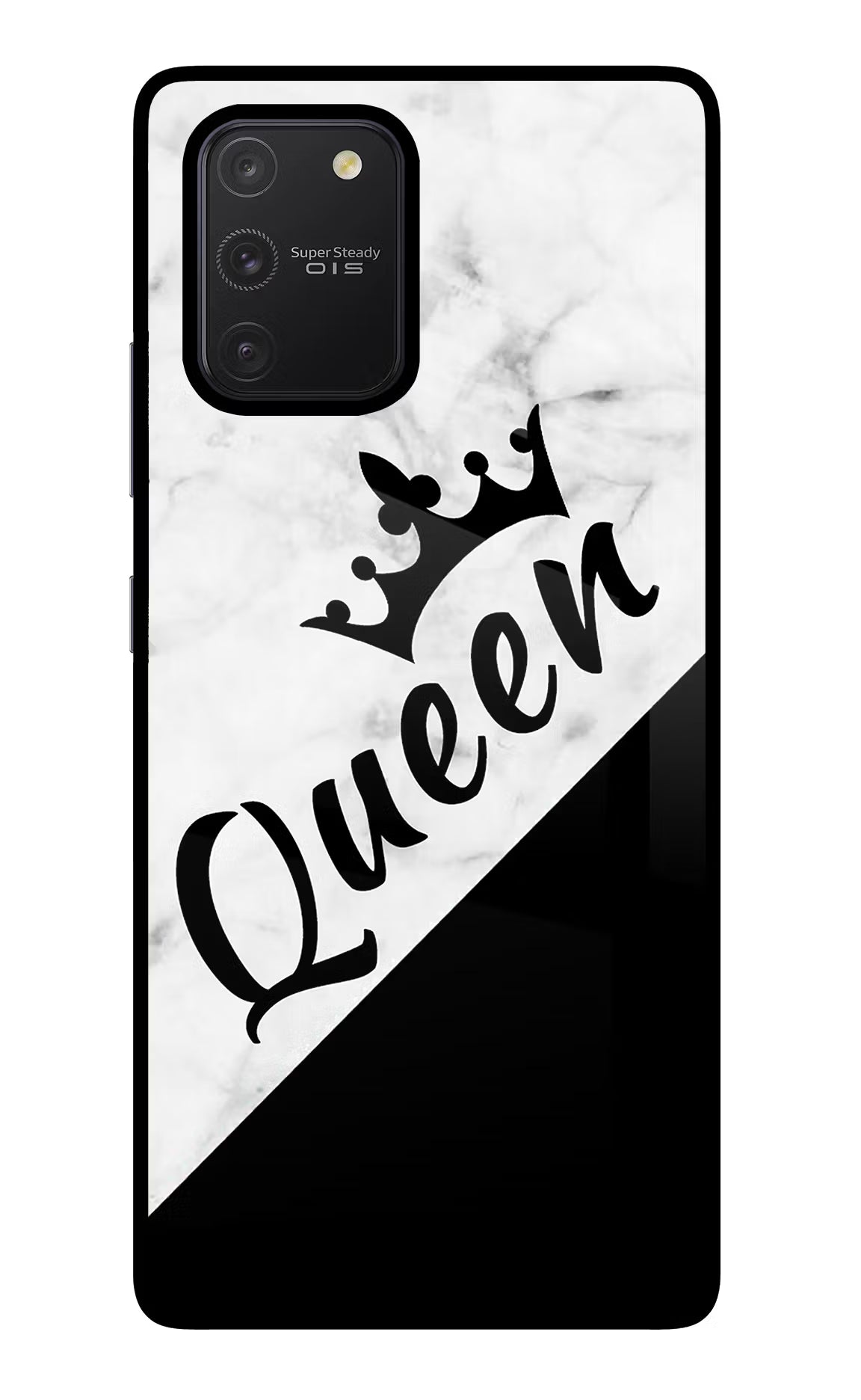 Queen Samsung S10 Lite Back Cover - Queen Samsung S10 Lite Glass Case Back Cover by Casekaro Queen Samsung S10 Lite Glass Case Back Cover by Casekaro