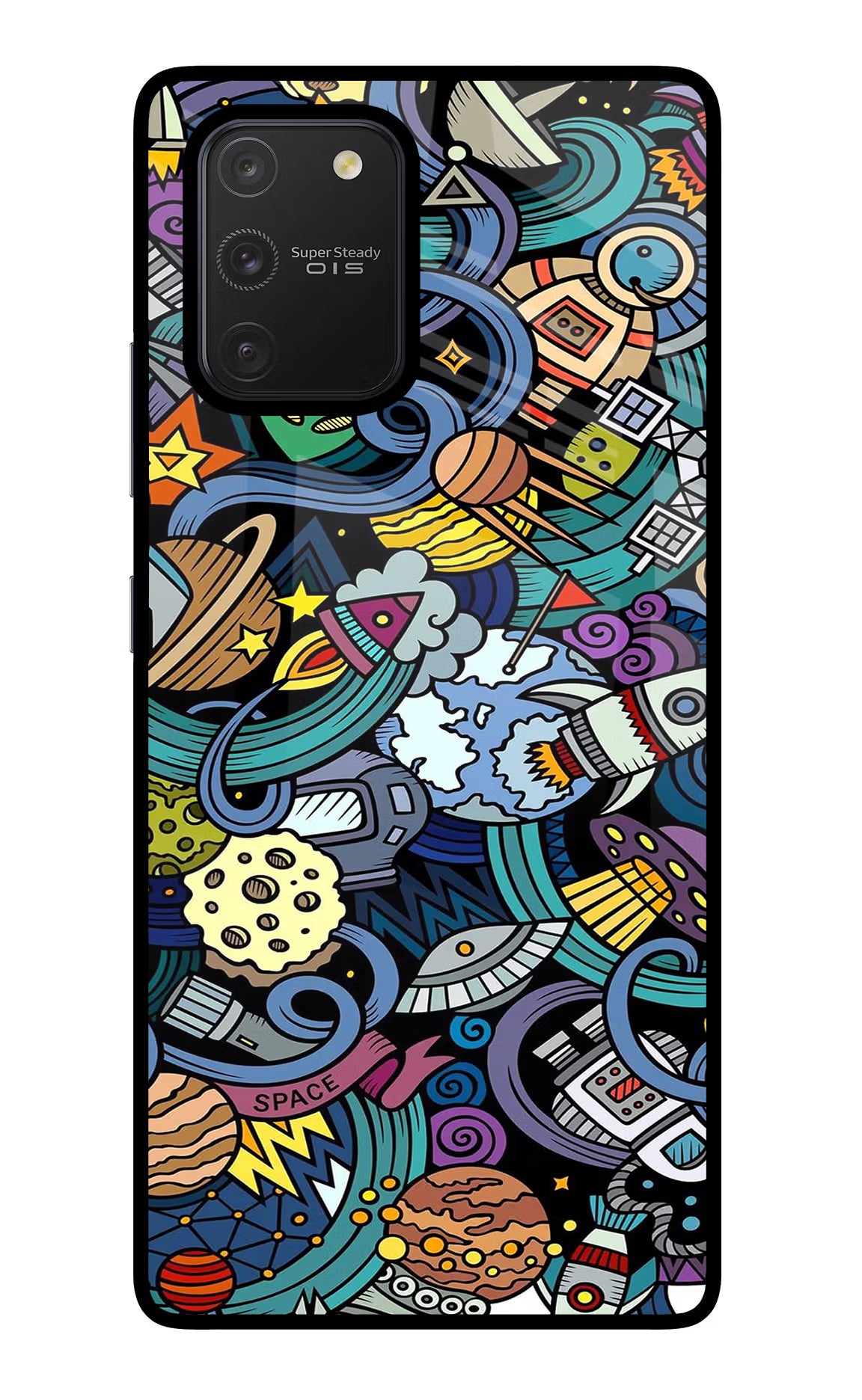 Space Abstract Samsung S10 Lite Back Cover - Space Abstract Samsung S10 Lite Glass Case Back Cover by Casekaro Space Abstract Samsung S10 Lite Glass Case Back Cover by Casekaro