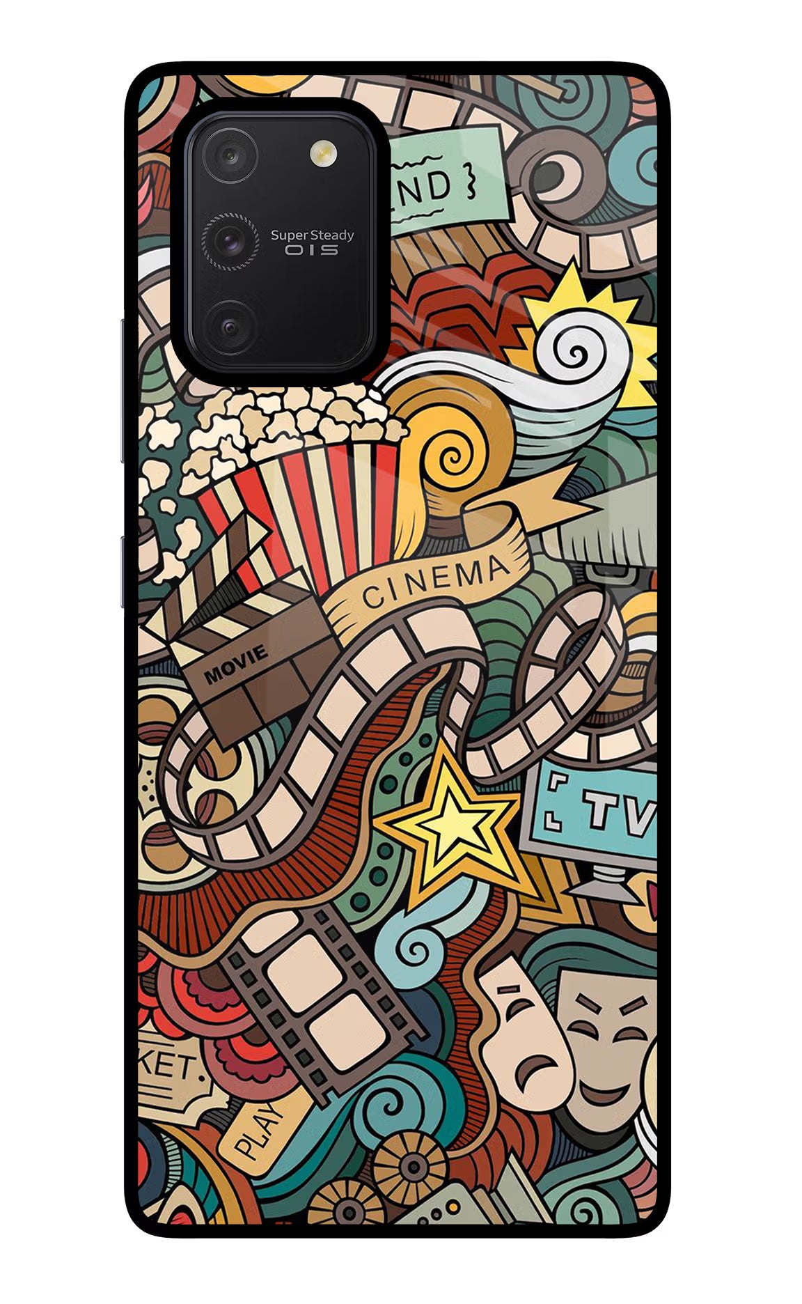 Cinema Abstract Samsung S10 Lite Back Cover - Cinema Abstract Samsung S10 Lite Glass Case Back Cover by Casekaro Cinema Abstract Samsung S10 Lite Glass Case Back Cover by Casekaro