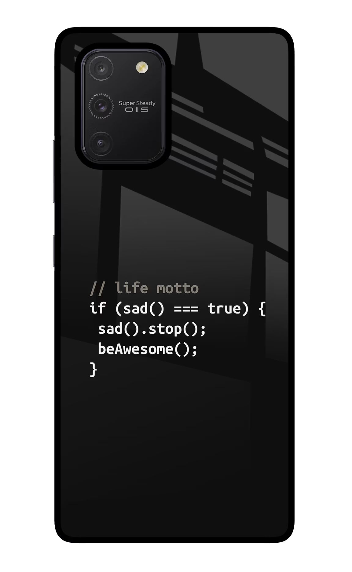 Life Motto Code Samsung S10 Lite Glass Case - Life Motto Code Samsung S10 Lite Glass Case Life Motto Code Samsung S10 Lite Glass Case