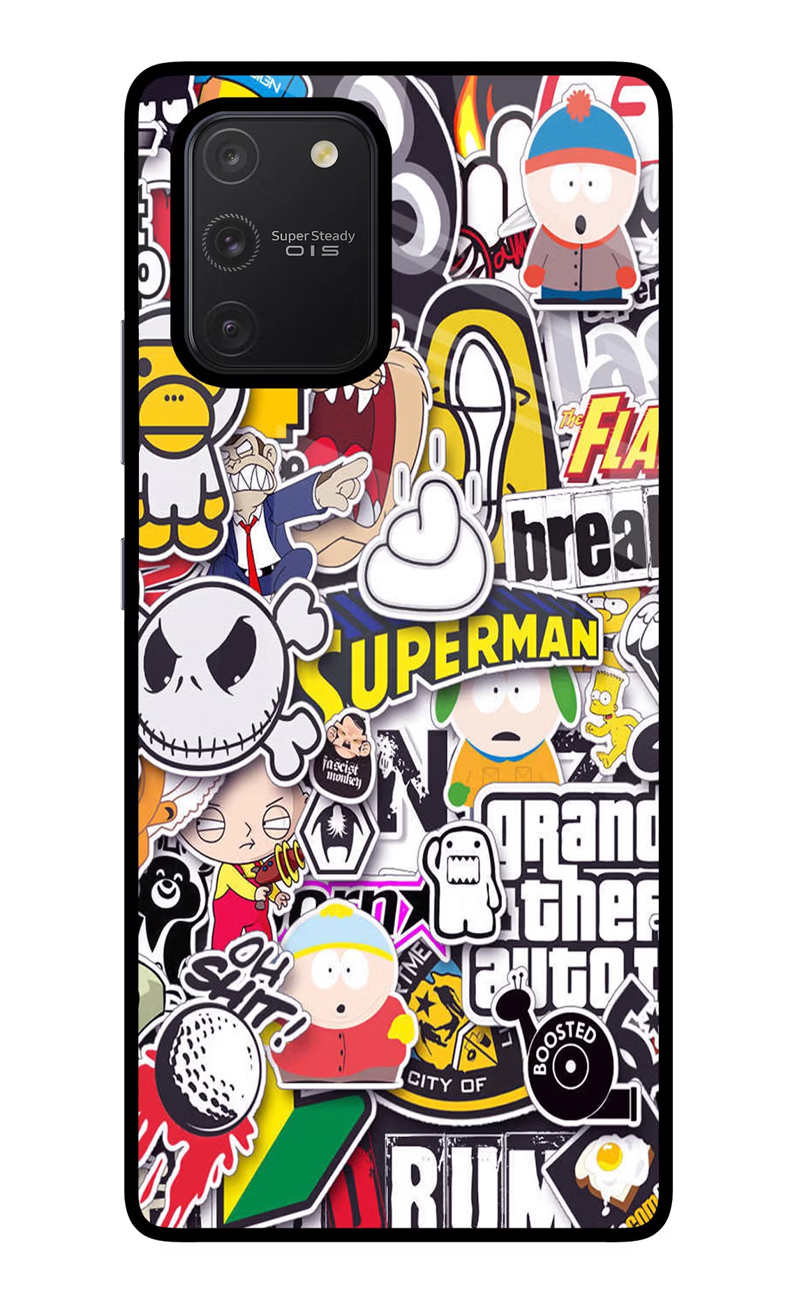 Sticker Bomb Samsung S10 Lite Glass Case - Sticker Bomb Samsung S10 Lite Glass Case Sticker Bomb Samsung S10 Lite Glass Case