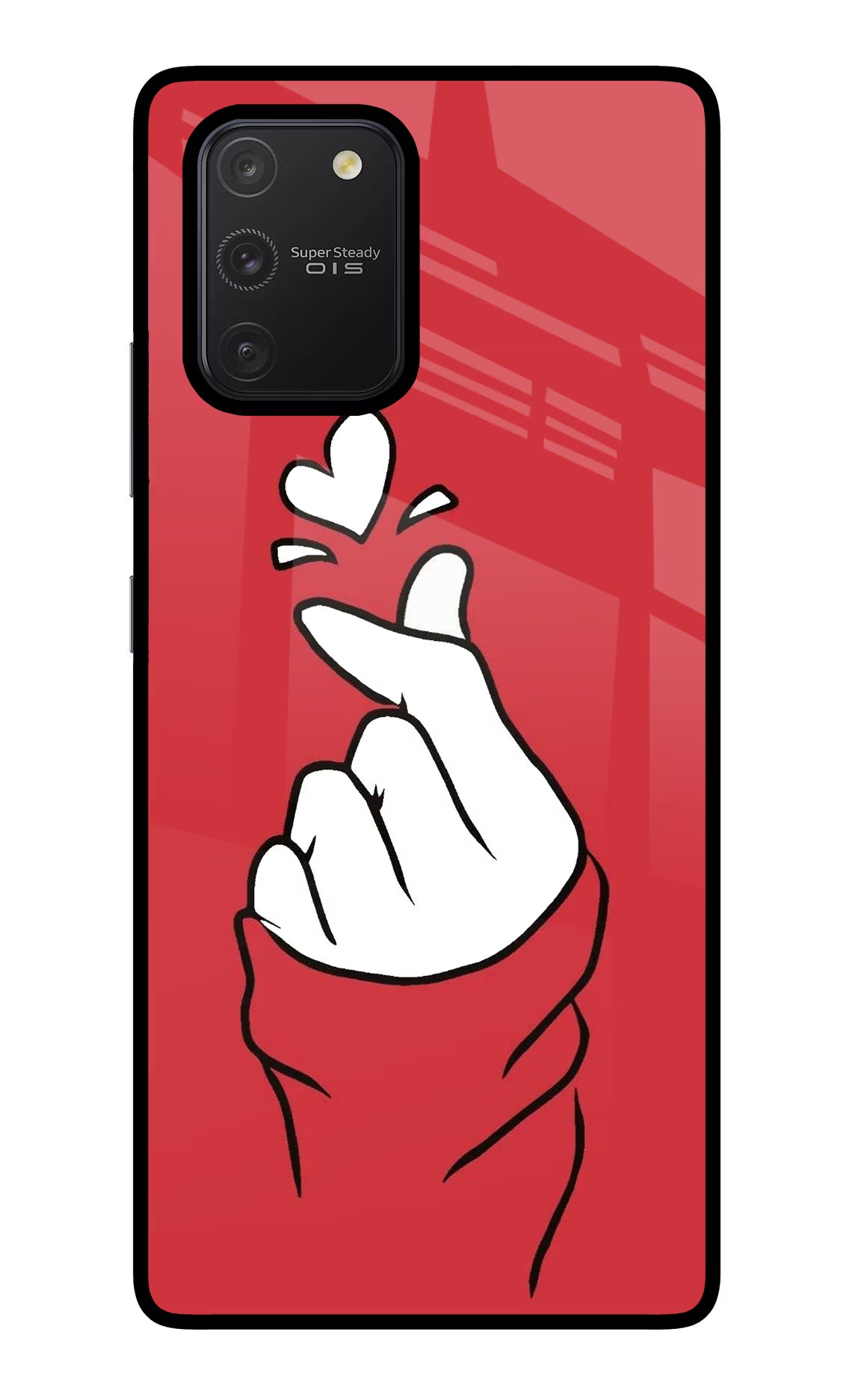 Korean Love Sign Samsung S10 Lite Back Cover - Korean Love Sign Samsung S10 Lite Glass Case Back Cover by Casekaro Korean Love Sign Samsung S10 Lite Glass Case Back Cover by Casekaro