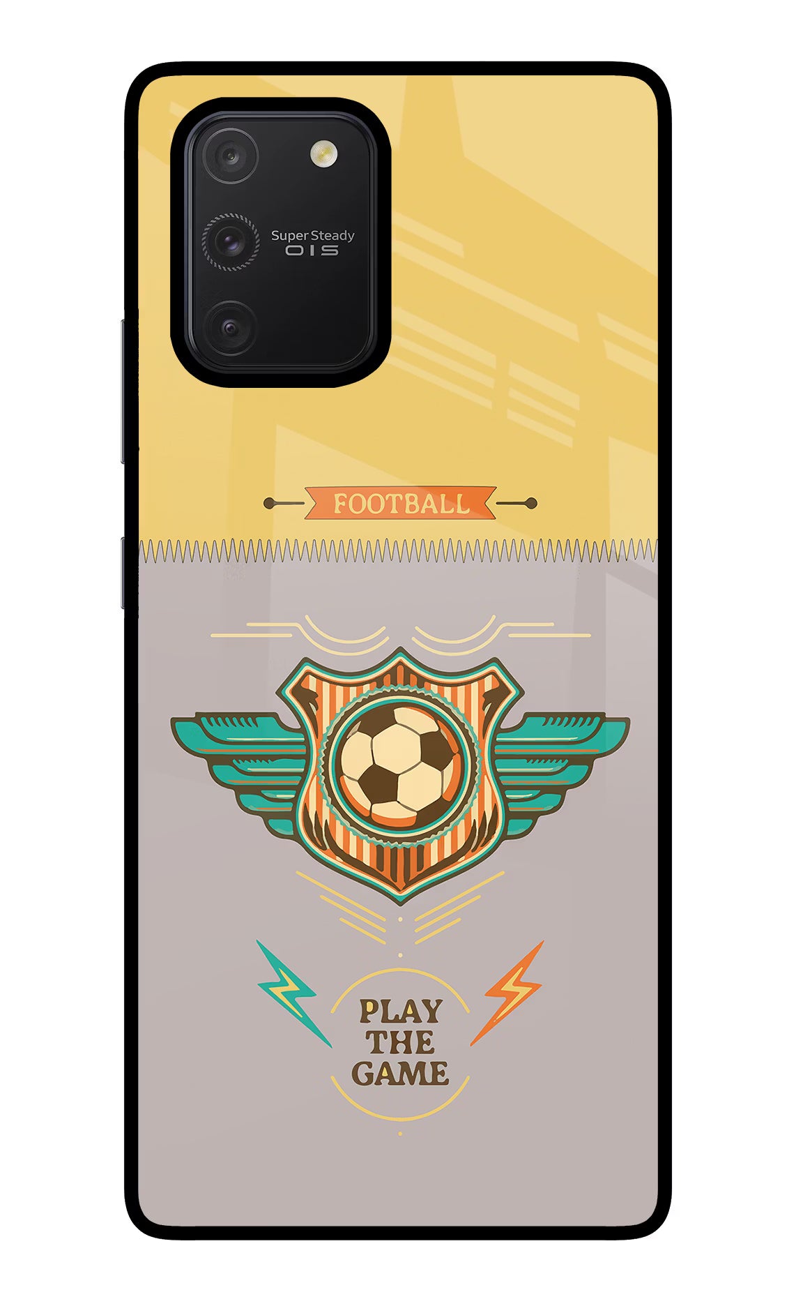 Football Samsung S10 Lite Back Cover - Football Samsung S10 Lite Glass Case Back Cover by Casekaro Football Samsung S10 Lite Glass Case Back Cover by Casekaro