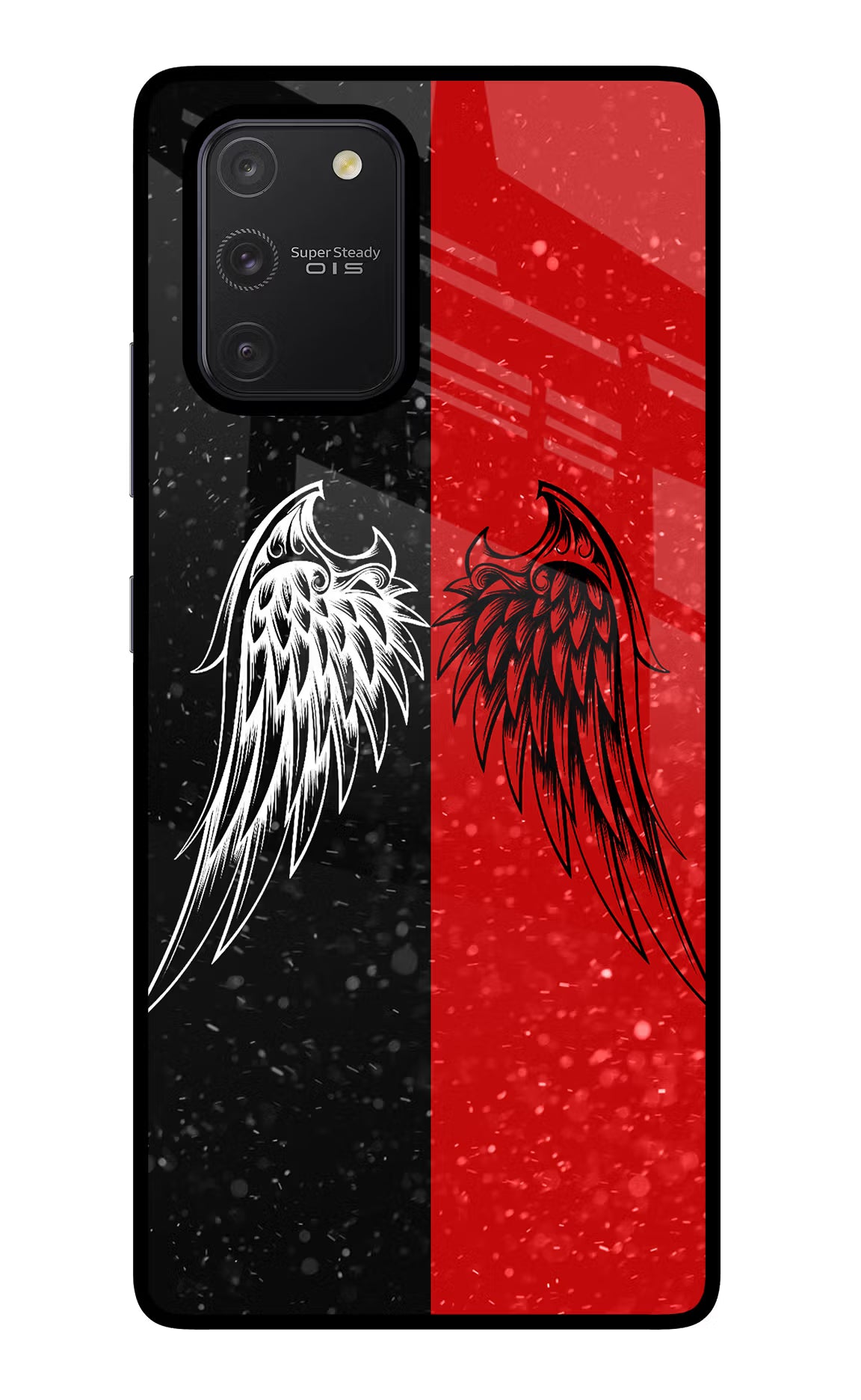 Wings Samsung S10 Lite Back Cover - Wings Samsung S10 Lite Glass Case Back Cover by Casekaro Wings Samsung S10 Lite Glass Case Back Cover by Casekaro